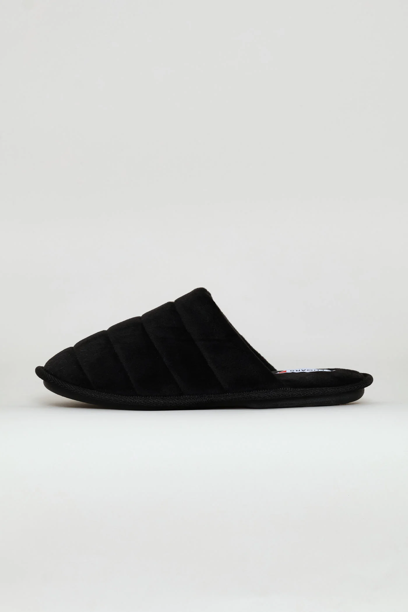Plush Upper Comfort Slipper - Black - Image 4