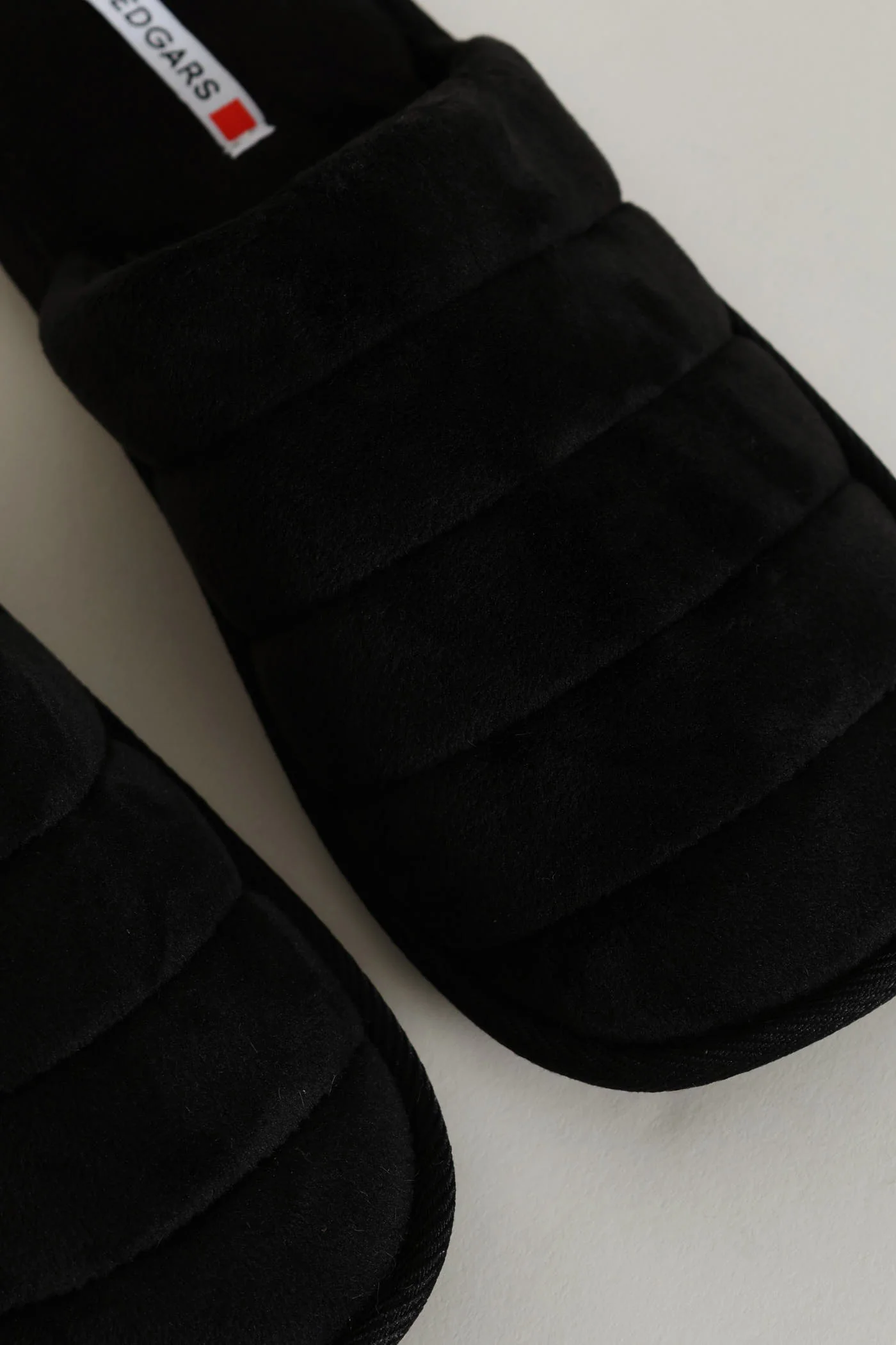 Plush Upper Comfort Slipper - Black - Image 5