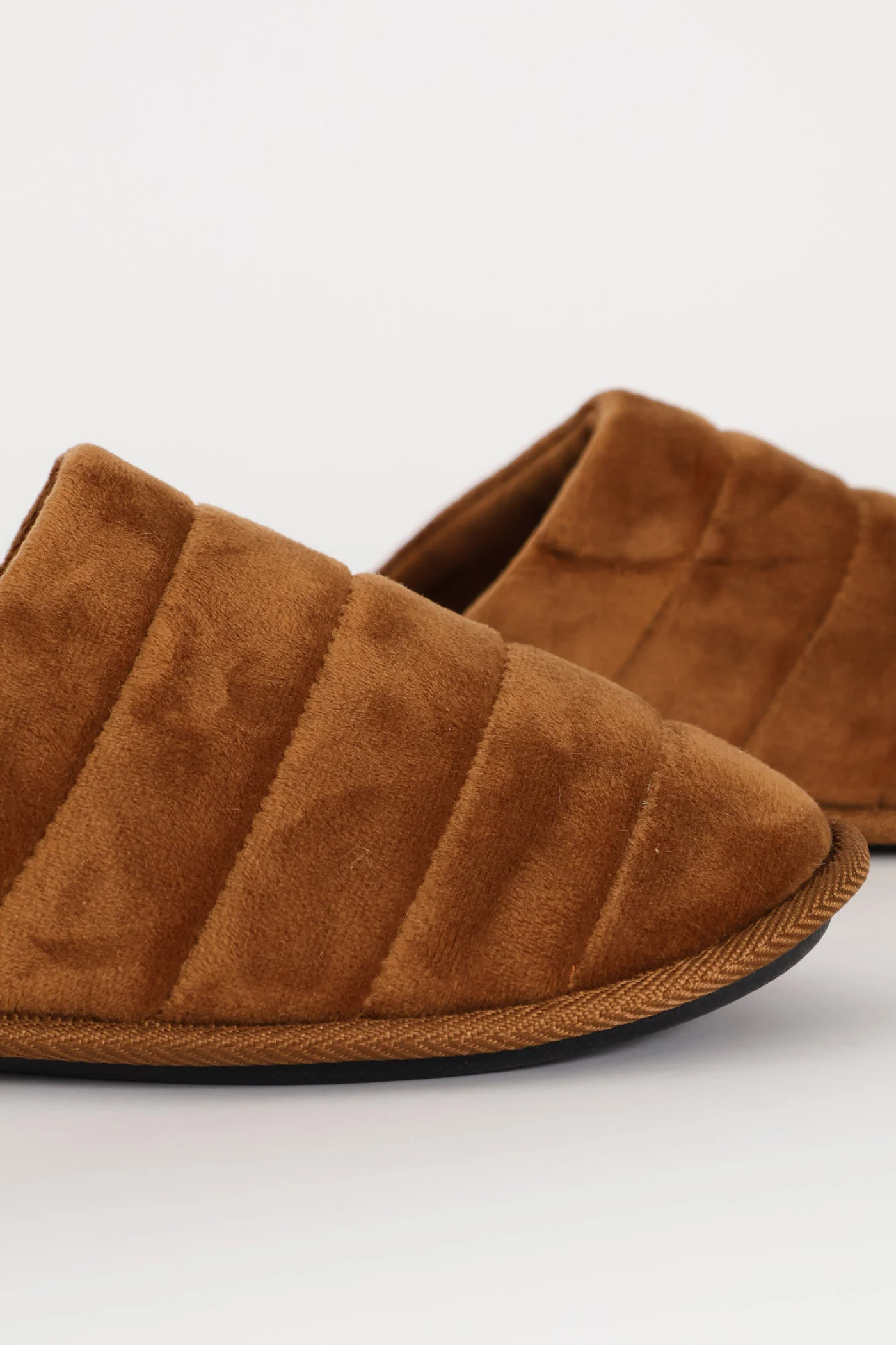 Plush Upper Comfort Slipper - Brown - Image 2