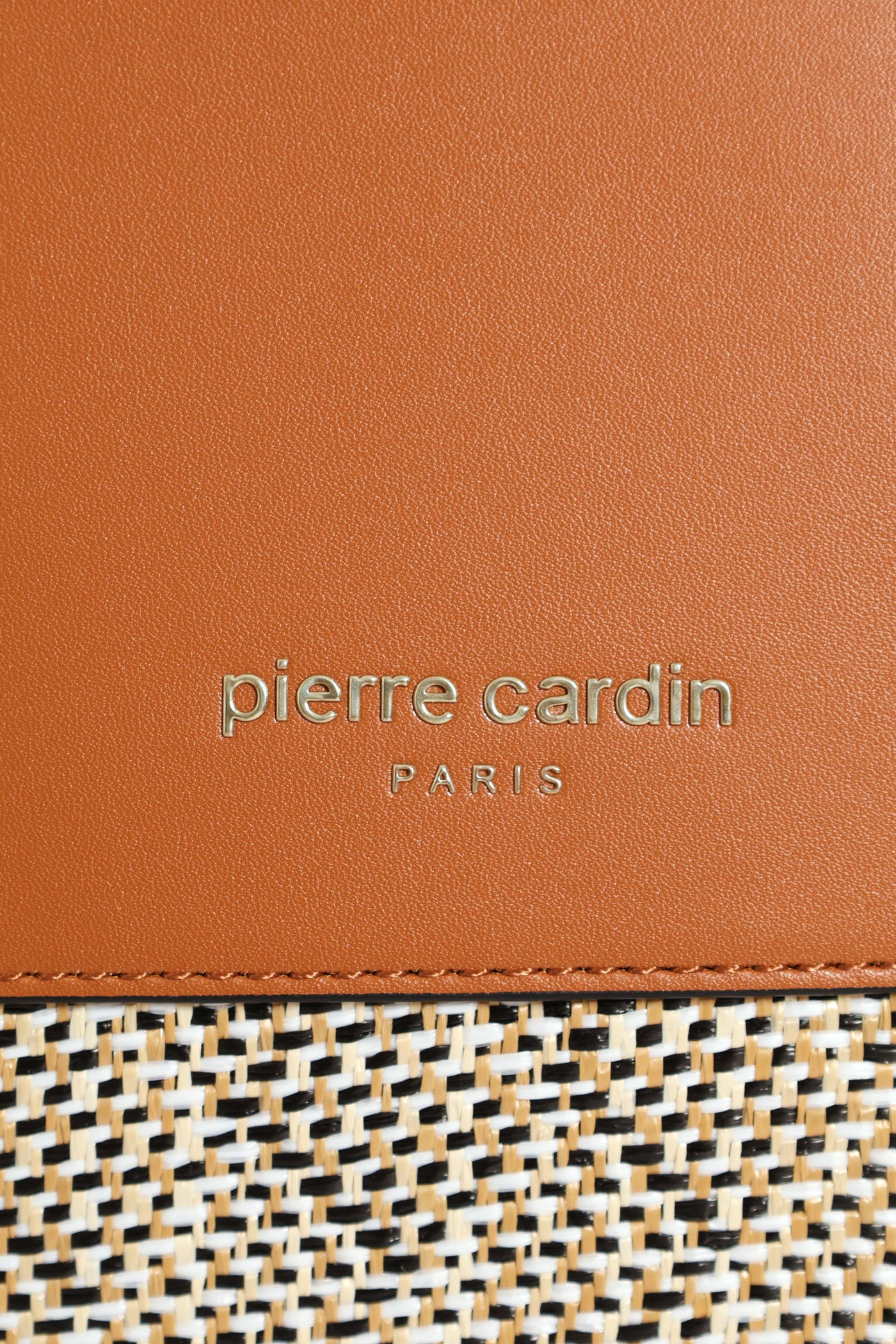 Pocket Detail Straw Tote Bag - Tan - Image 5