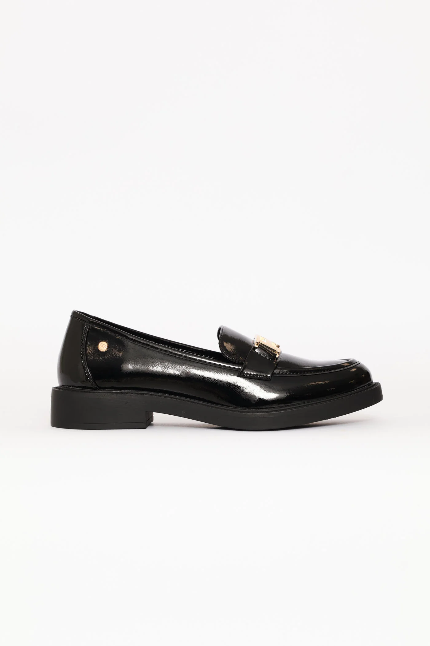 Poem 1 Bling Buckle Loafer - Black - Image 3