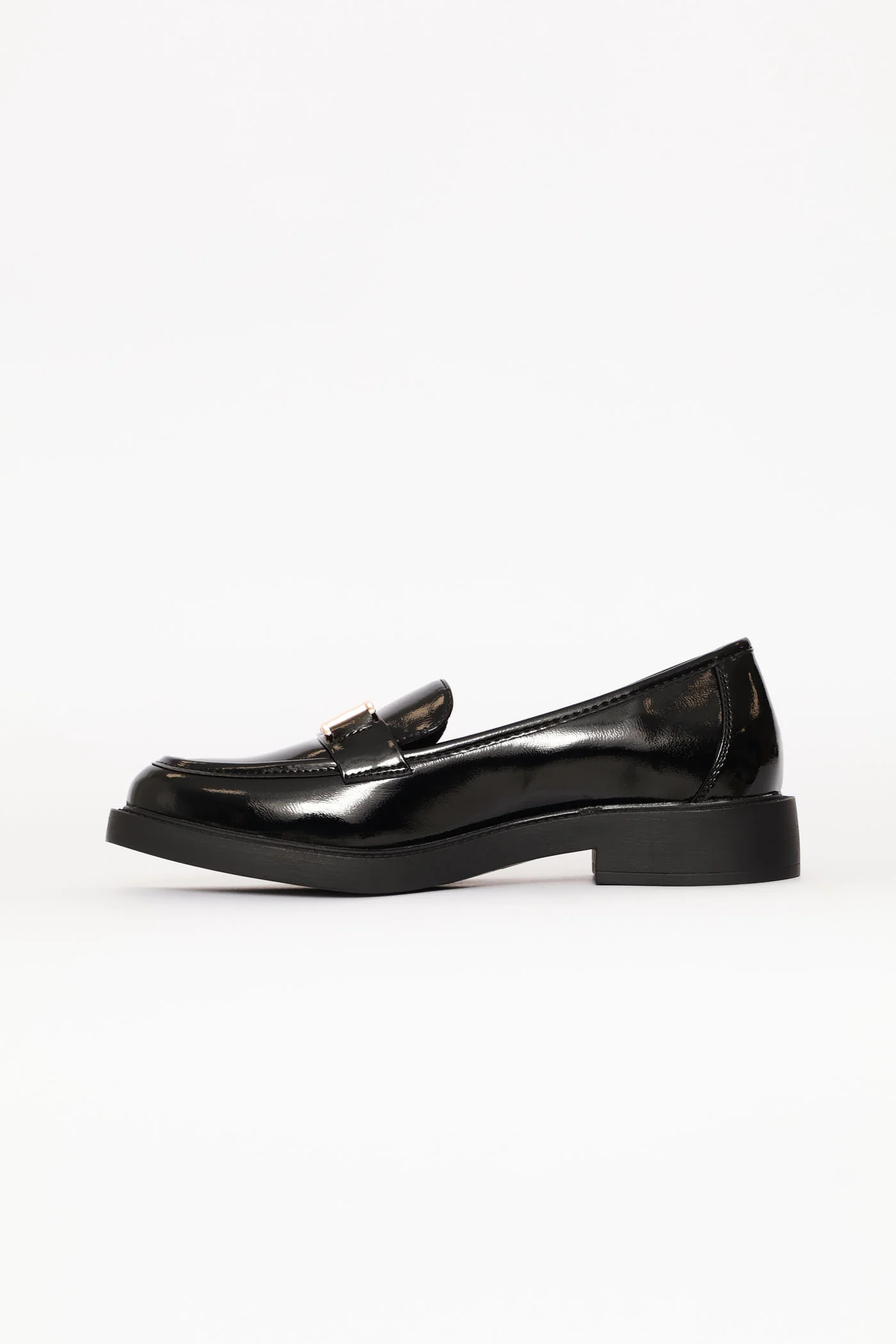 Poem 1 Bling Buckle Loafer - Black - Image 4
