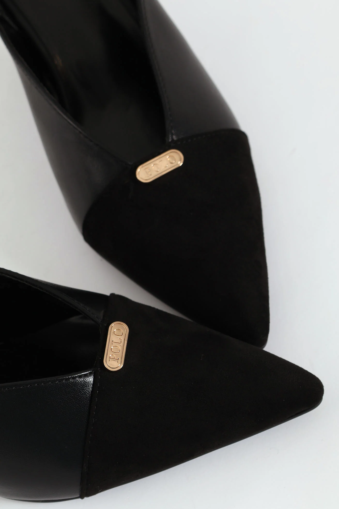 Pointed Slingback Kitten Heel - Black - Image 11