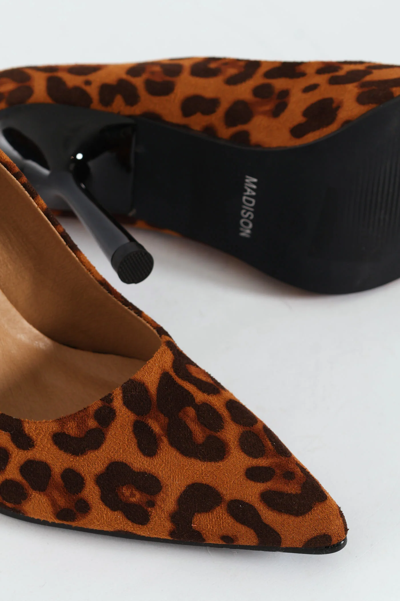 Pointed Toe Court Stiletto Heel - Animal Print - Image 2