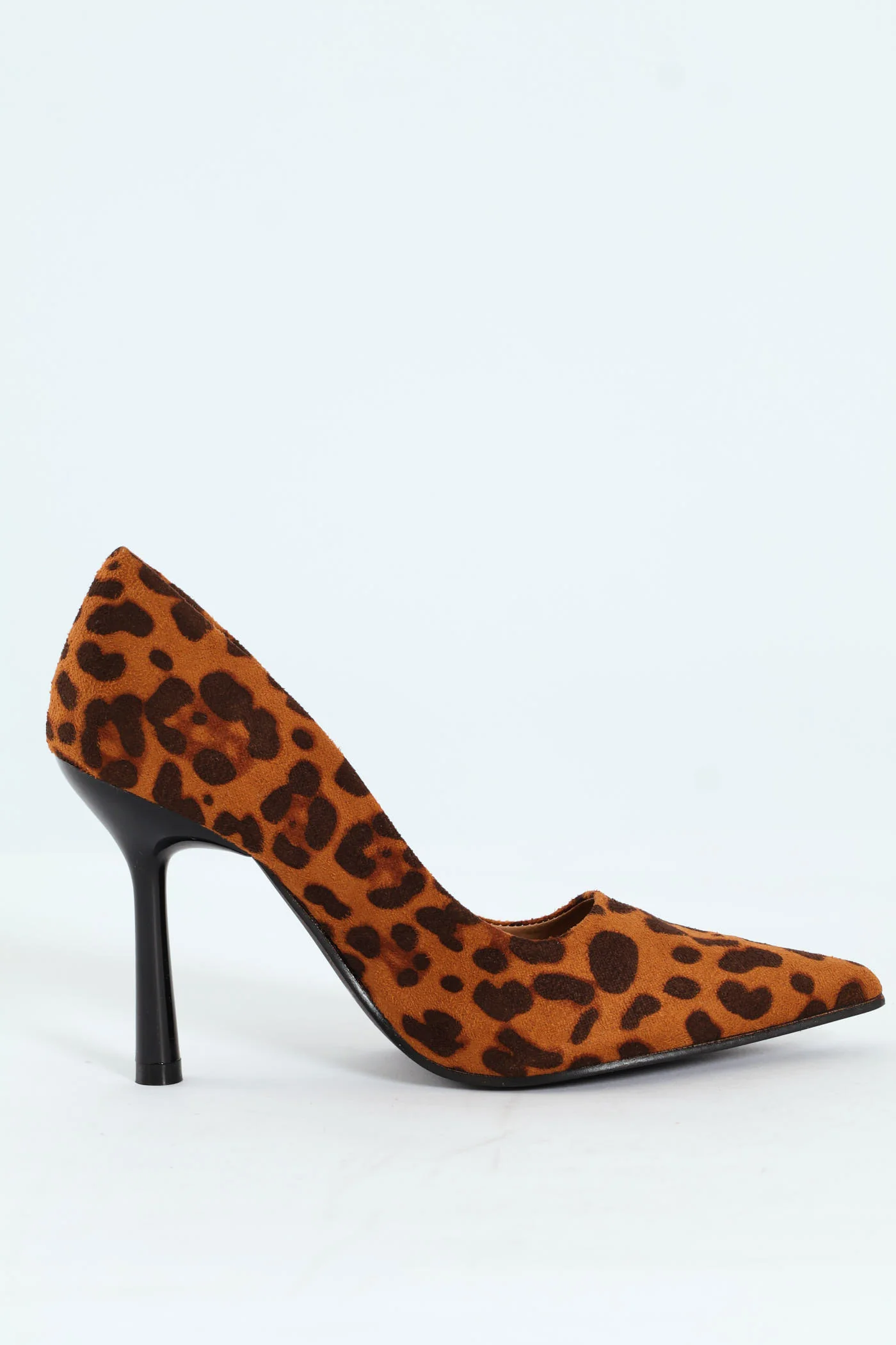 Pointed Toe Court Stiletto Heel - Animal Print - Image 4