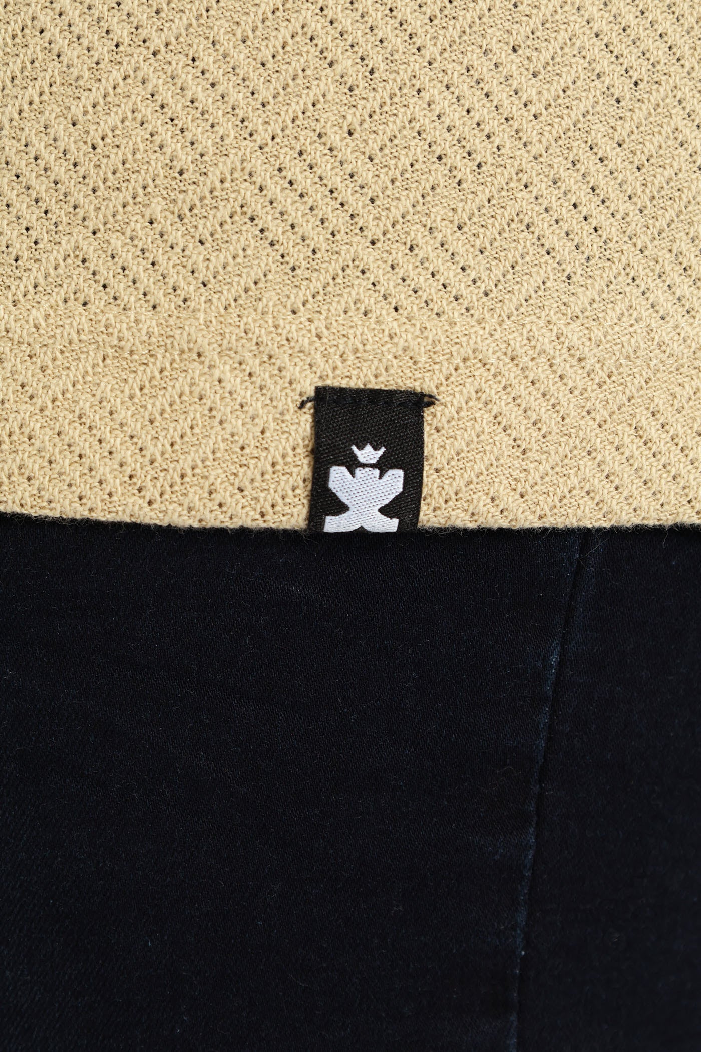 Pointelle Textured Tee - Stone - Image 4