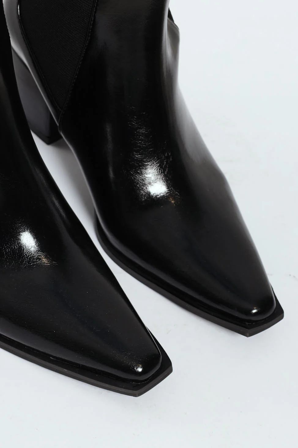 Pointy Cowboy Boot - Black - Image 2