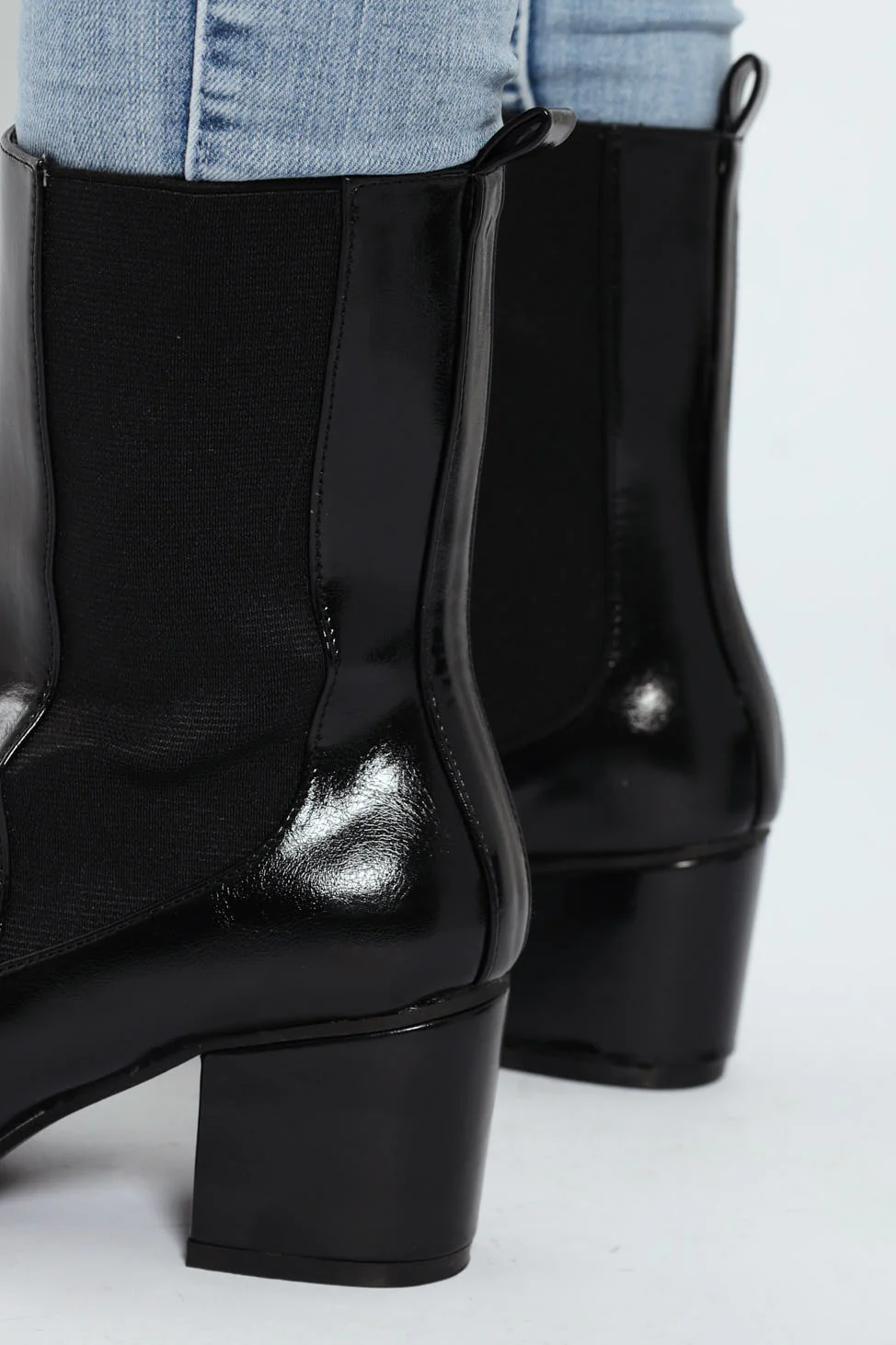 Pointy Cowboy Boot - Black - Image 4