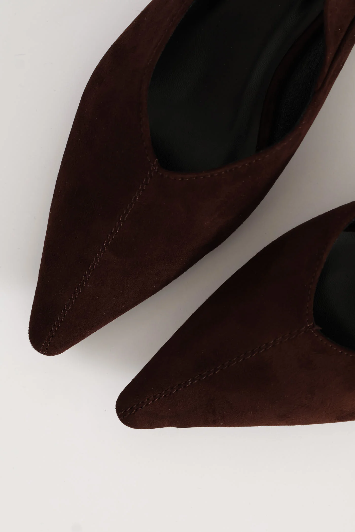 Pointy Slingback Buckled Strap V-Cut Mule - Chocolate - Image 2