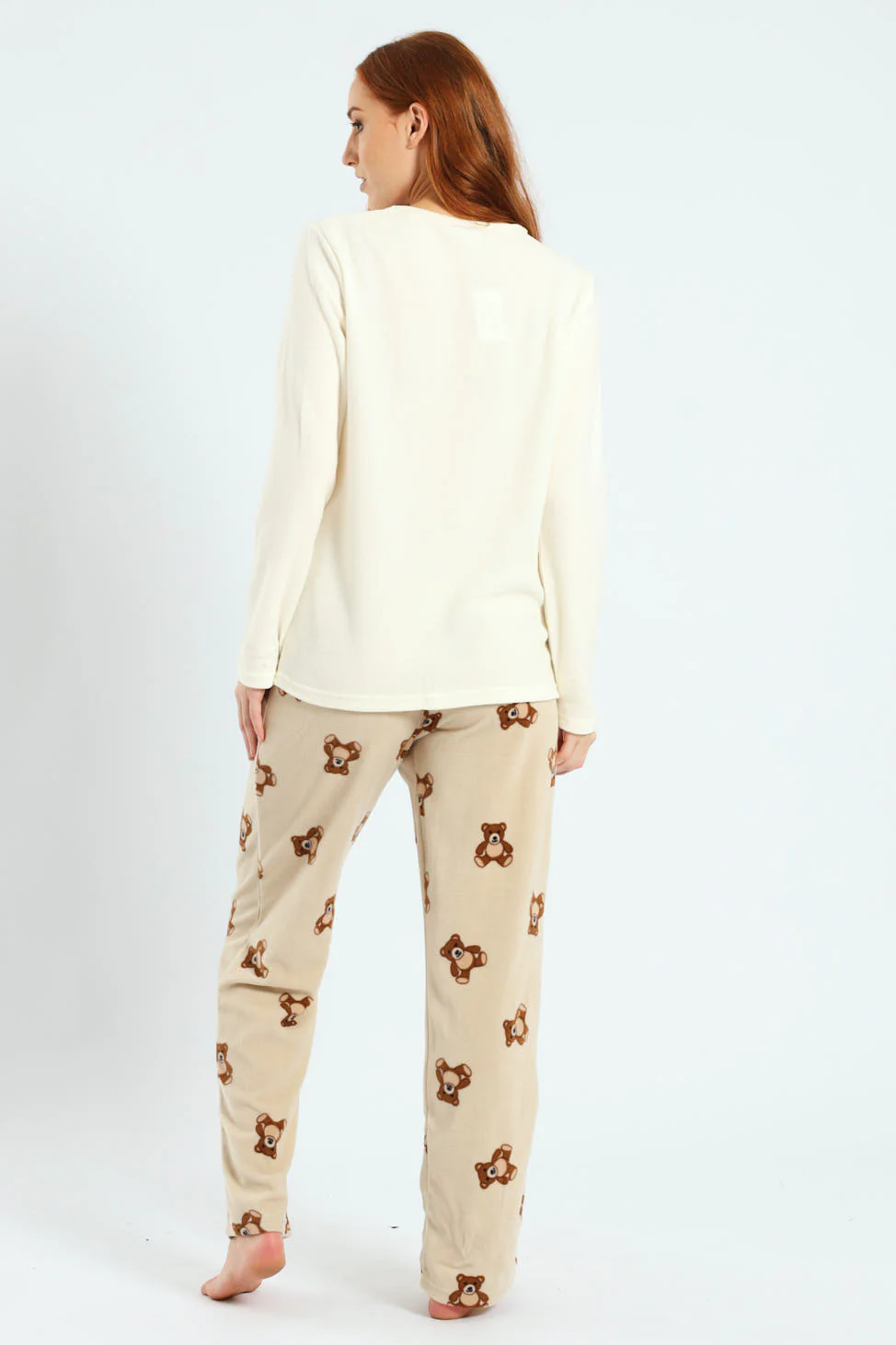 Polar Fleece Bearly Awake Set - Cream - Image 3