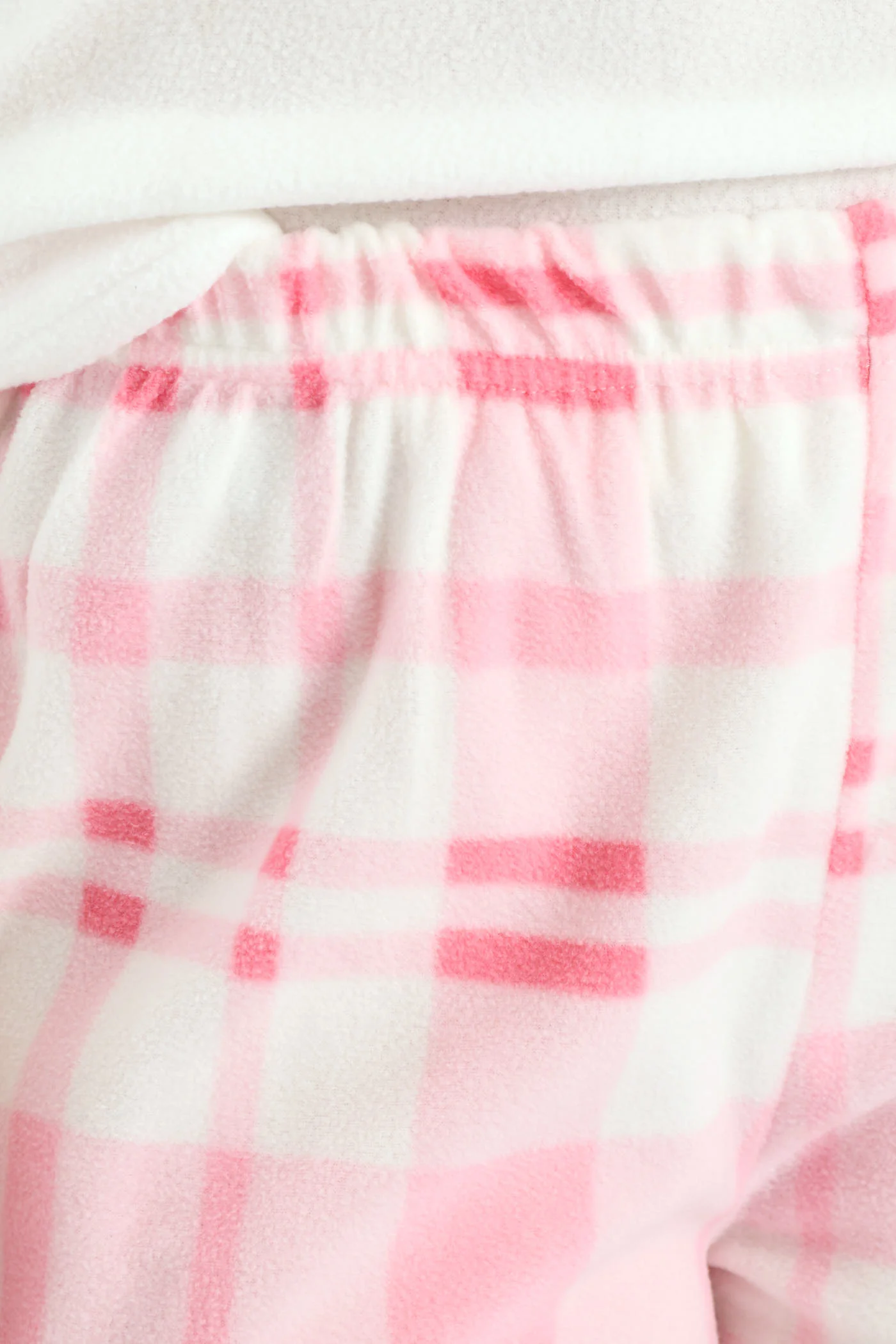 Polar Fleece Coffee Queen Sleep Set - White - Image 4