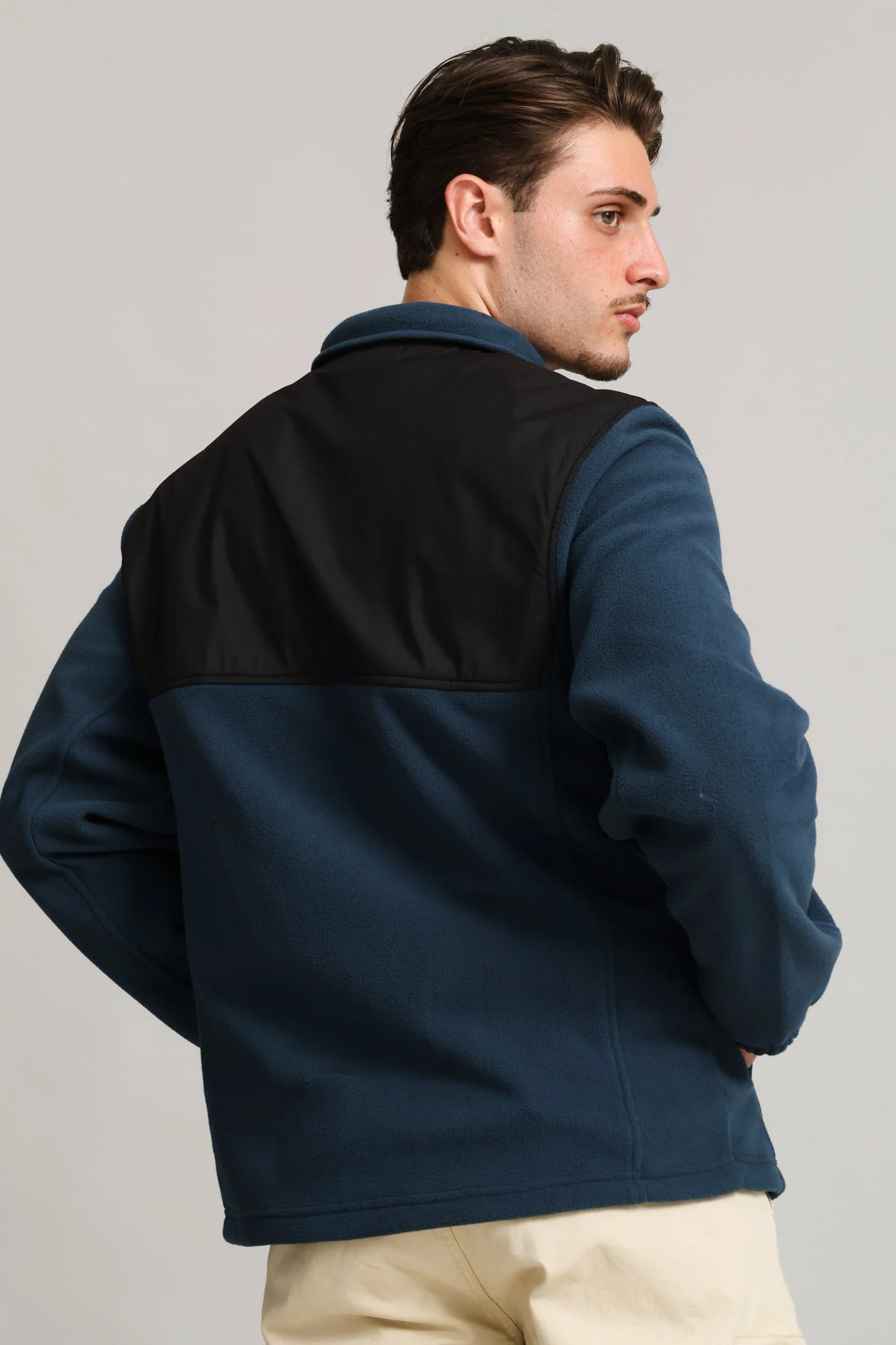 Polar Fleece Nylon Zip Thru - Petrol - Image 3