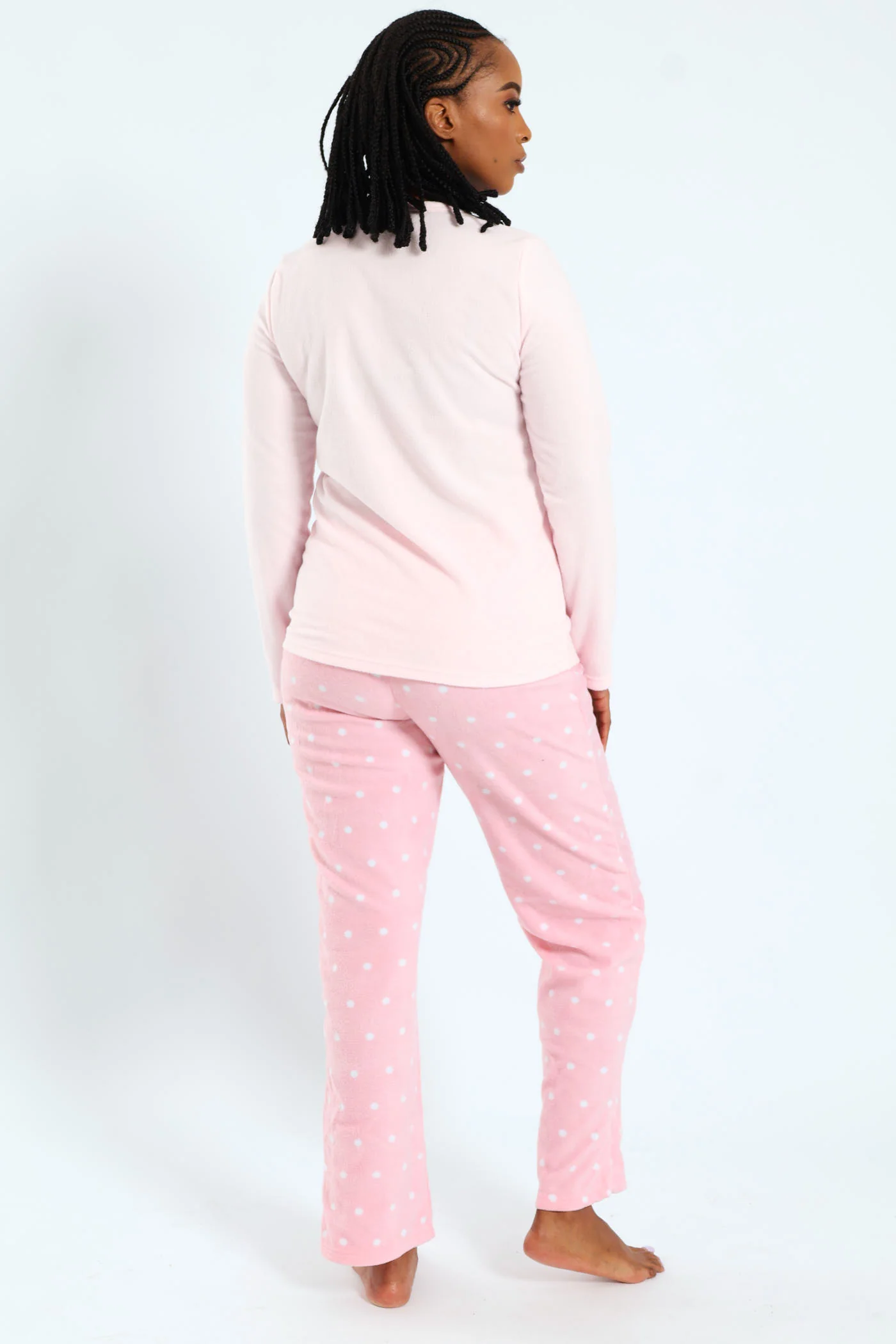 Polar Fleece Sleep Set - Pink - Image 3