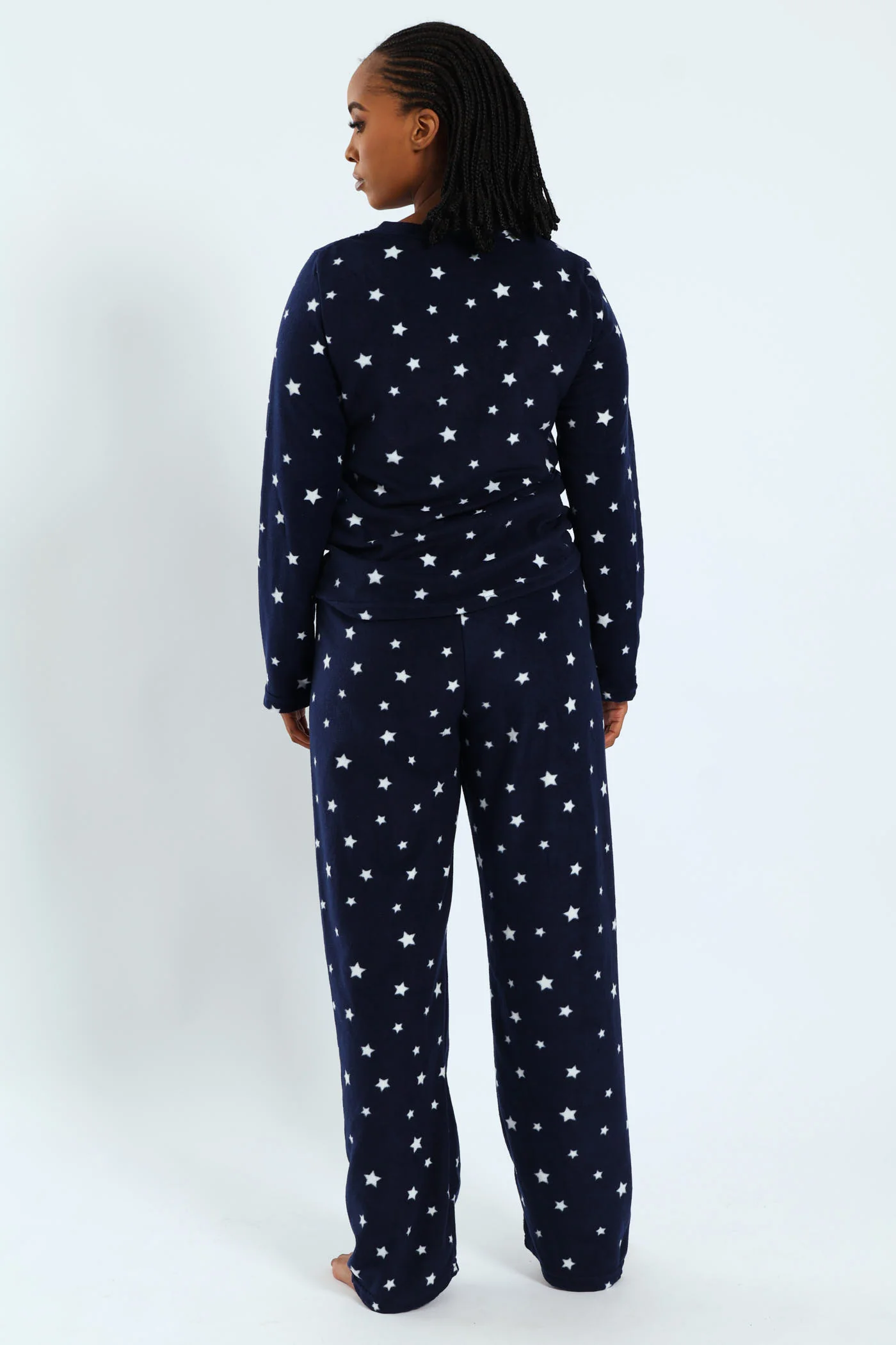 Polar Fleece Stars Sleep Set - Navy - Image 3