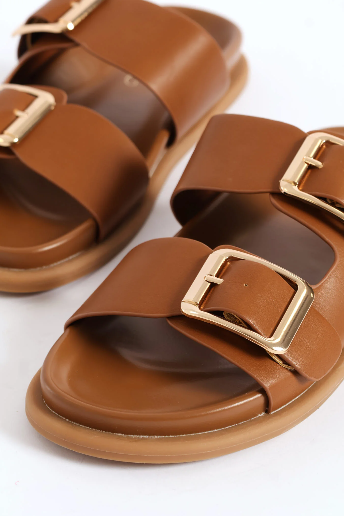 Polpetta 3 Double Strap Sandal - Tan - Image 2