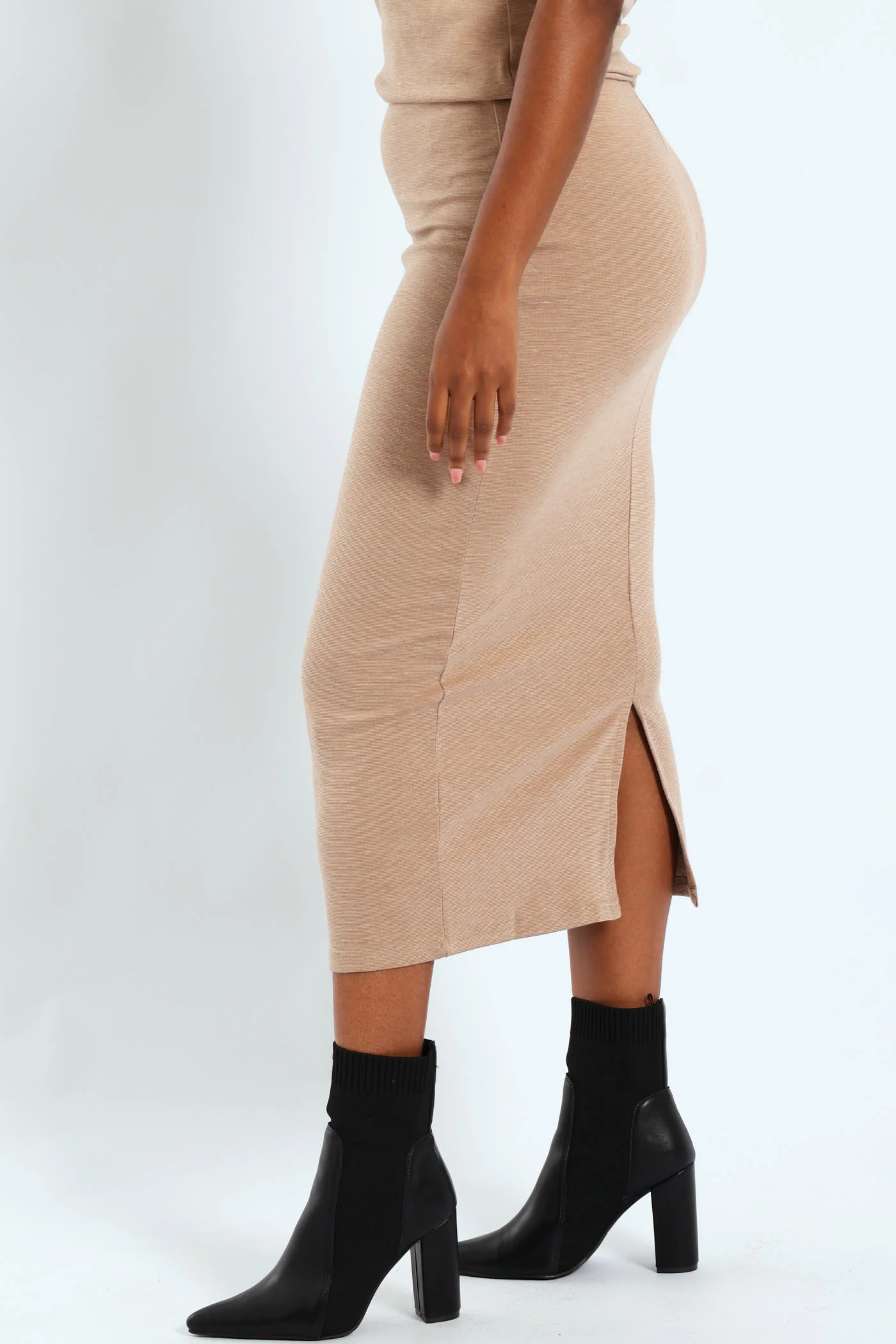 Ponti Tube Midi Skirt - Stone - Image 3