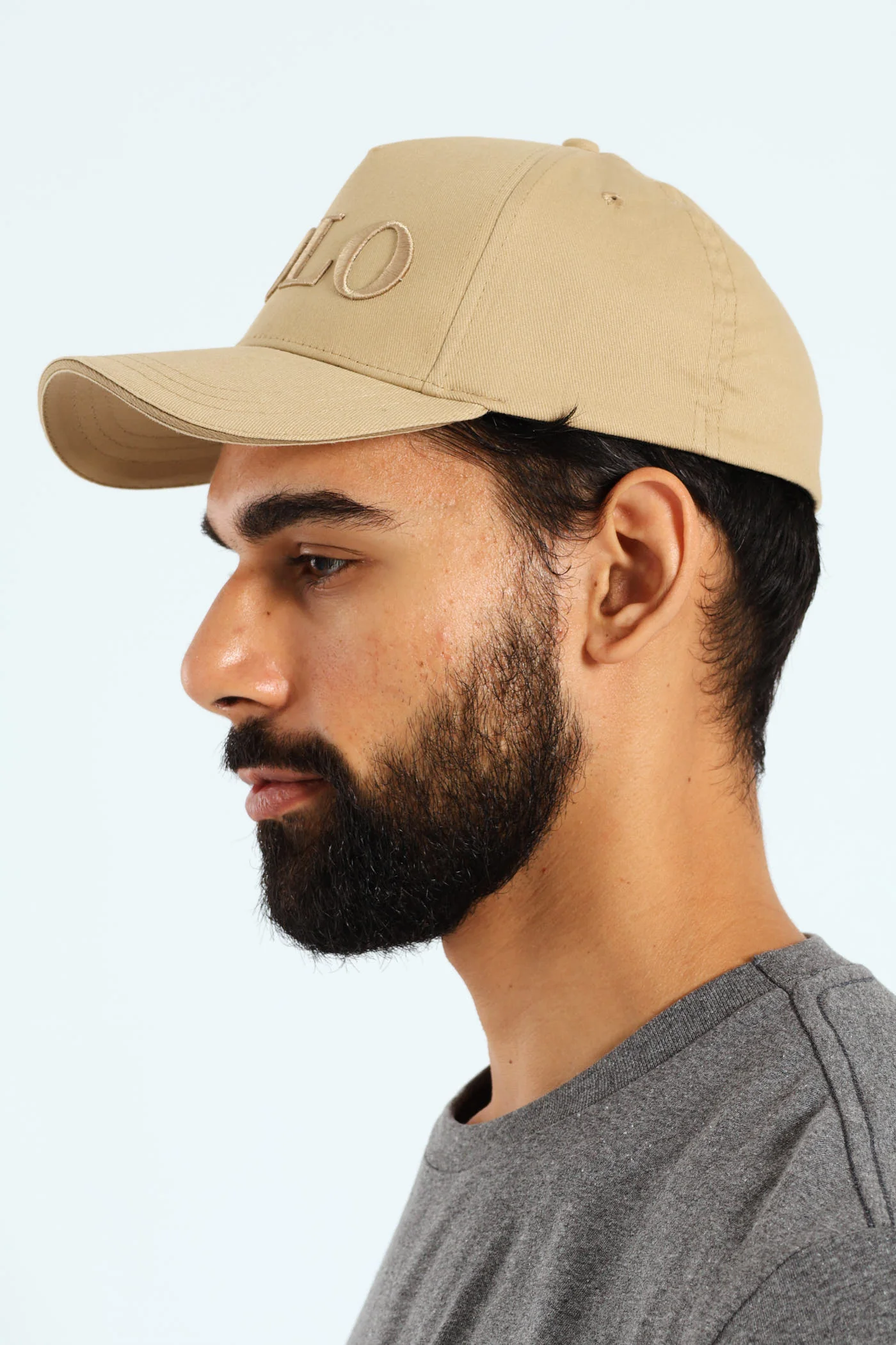 Pony Embroidered Cap - Khaki - Image 2