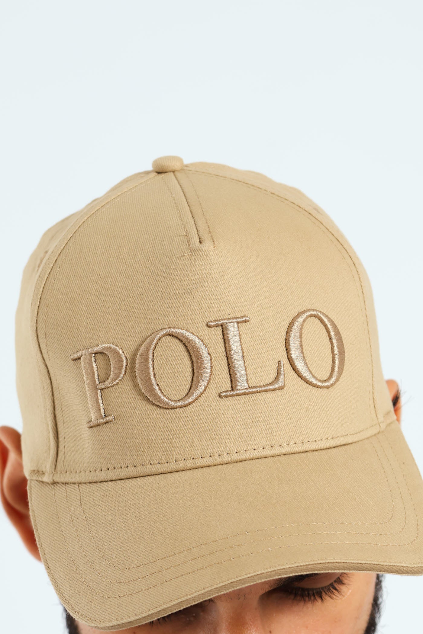 Pony Embroidered Cap - Khaki - Image 4