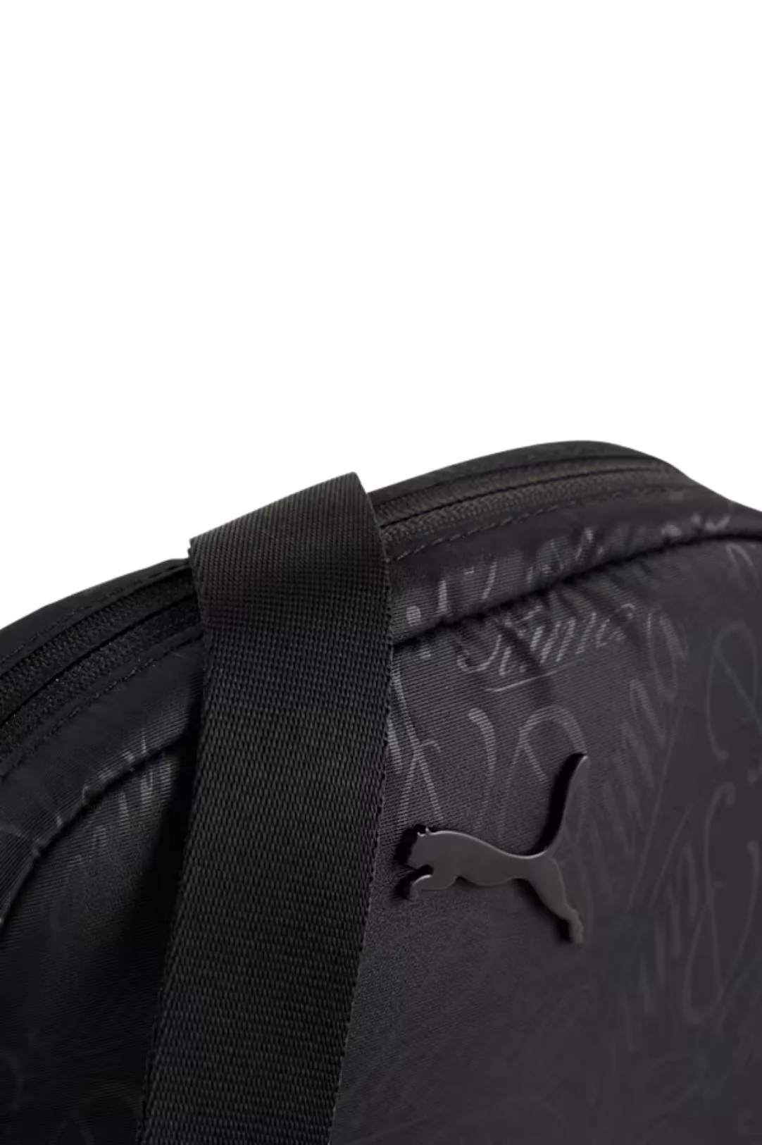 Pop Crossbody Black-Script Print Bag - Black - Image 3