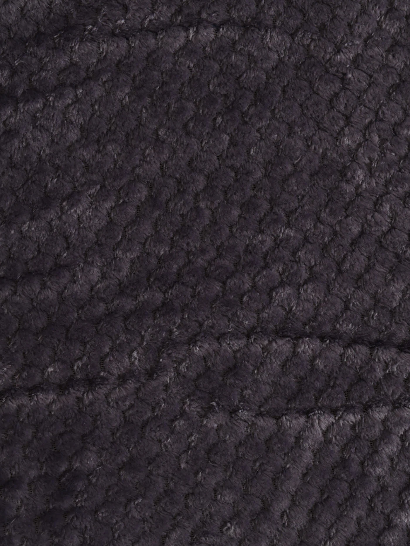 Popcorn Flannel Blanket 125X152cm  - Charcoal - Image 4