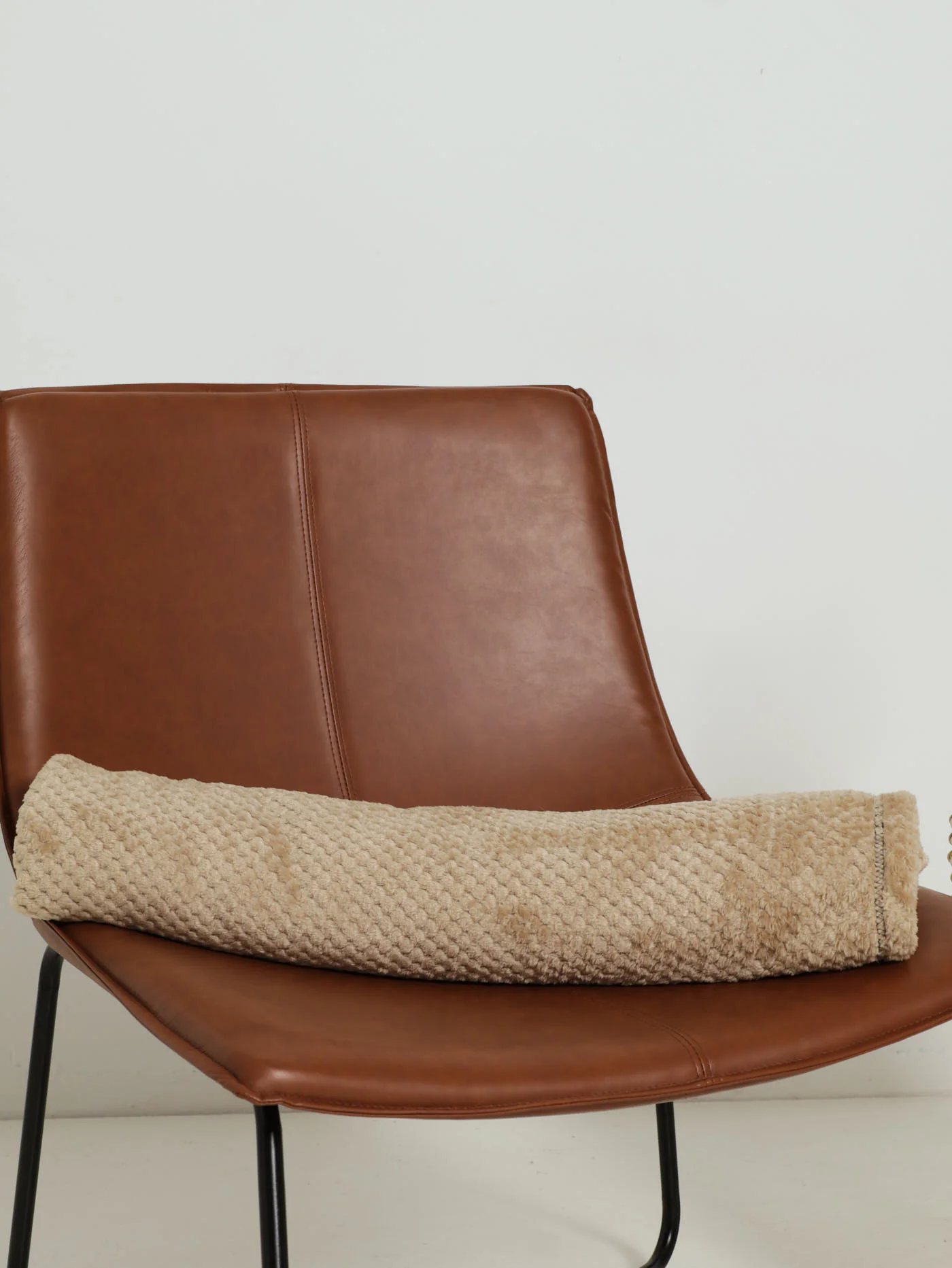 Popcorn Flannel Blanket 125X152cm  - Stone - Image 4