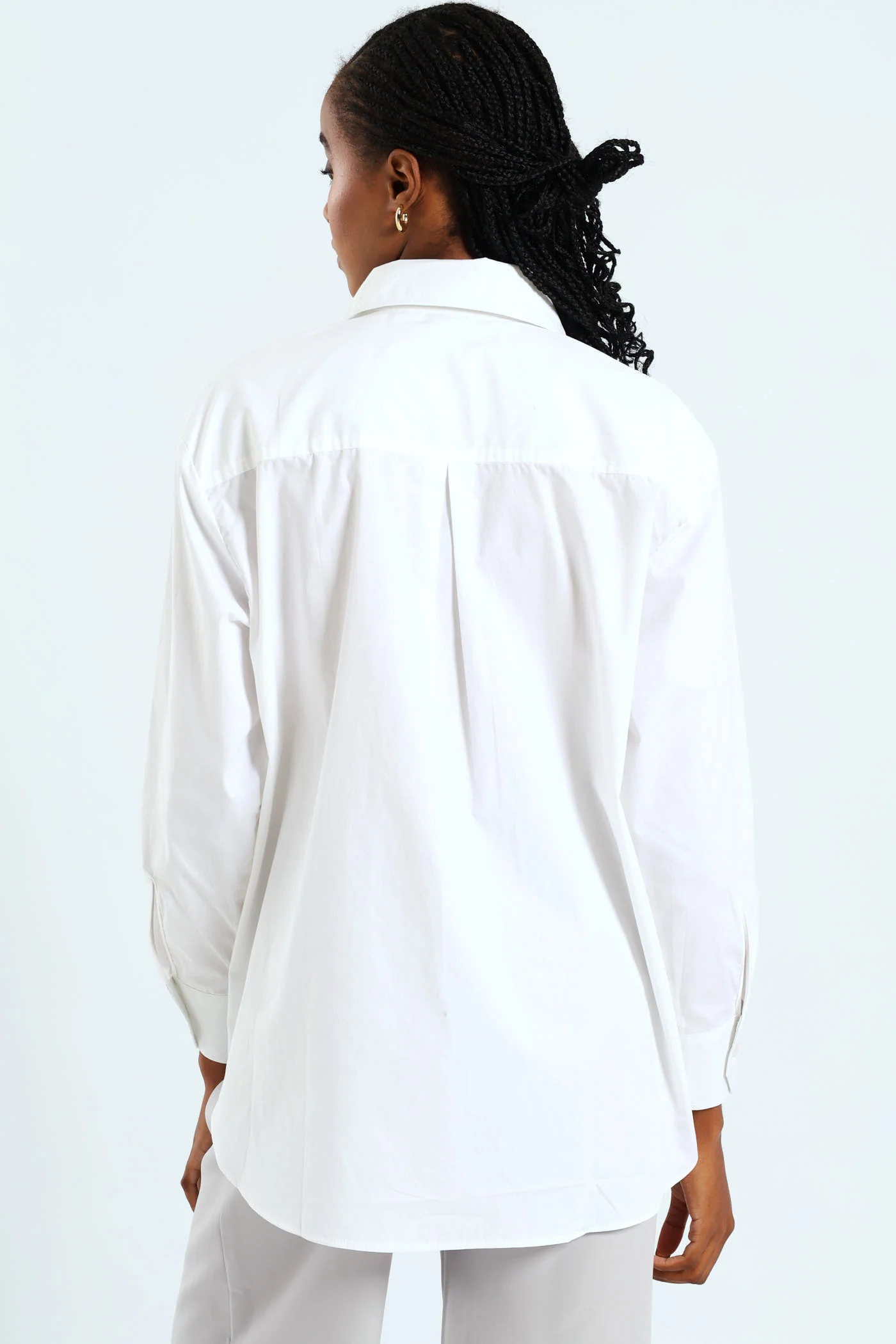 Poplin Shirt - White - Image 3