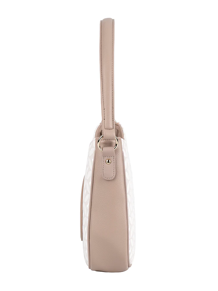 Porter Hobo Crossbody Bag - Taupe - Image 4