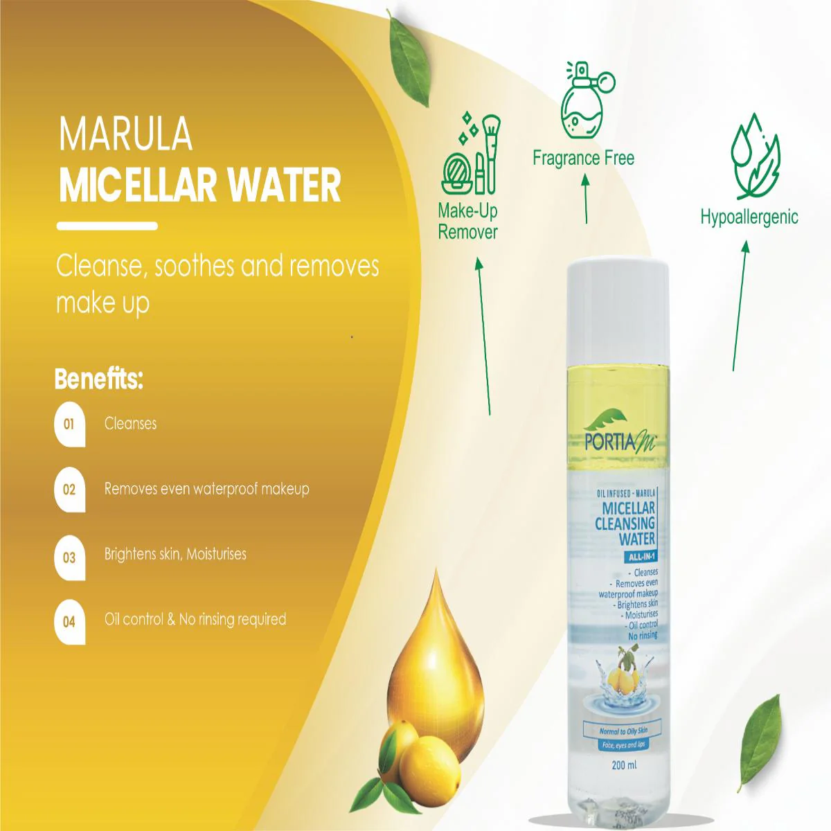 Marula Micellar Water Oil Infused - Image 3