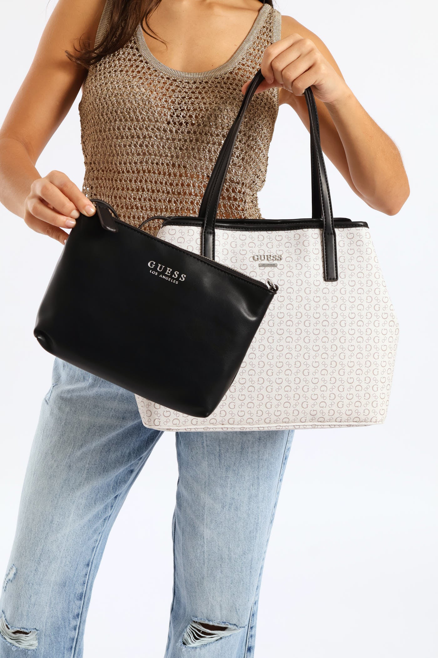 Portini Trap Tote Bag - Cement - Image 2