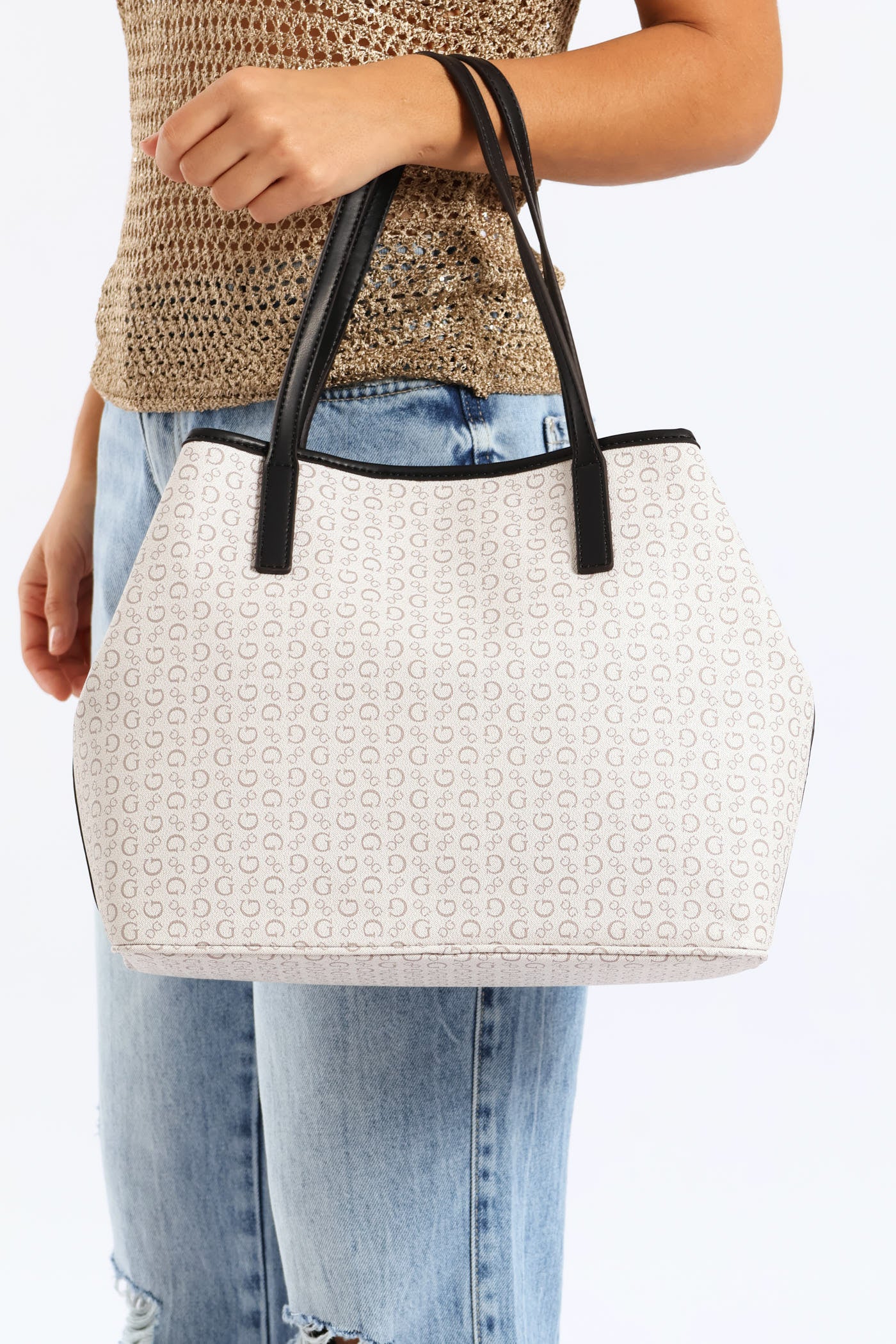 Portini Trap Tote Bag - Cement - Image 4