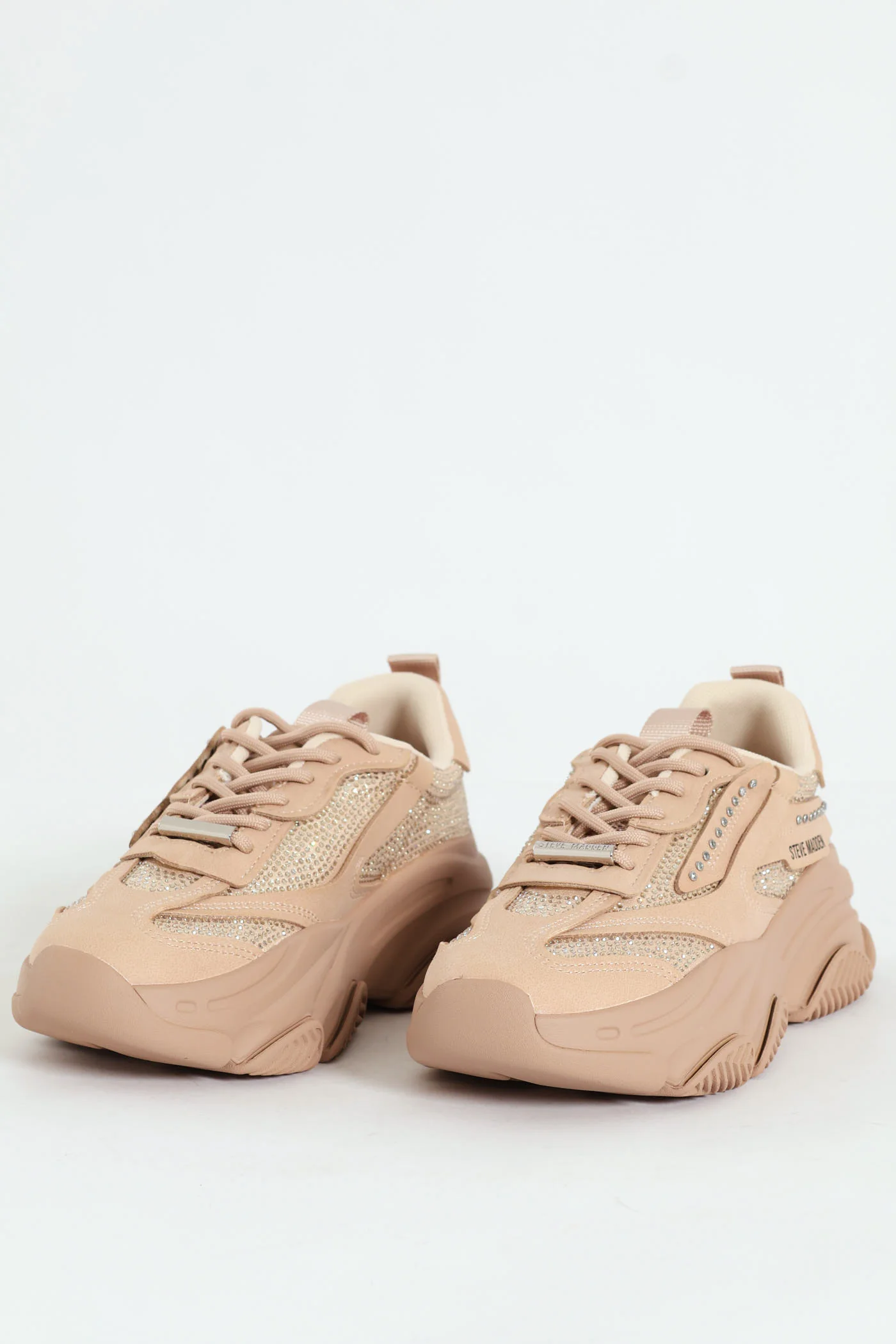 Possession Lace Up Chunky Sportie Sneaker - Blush - Image 3