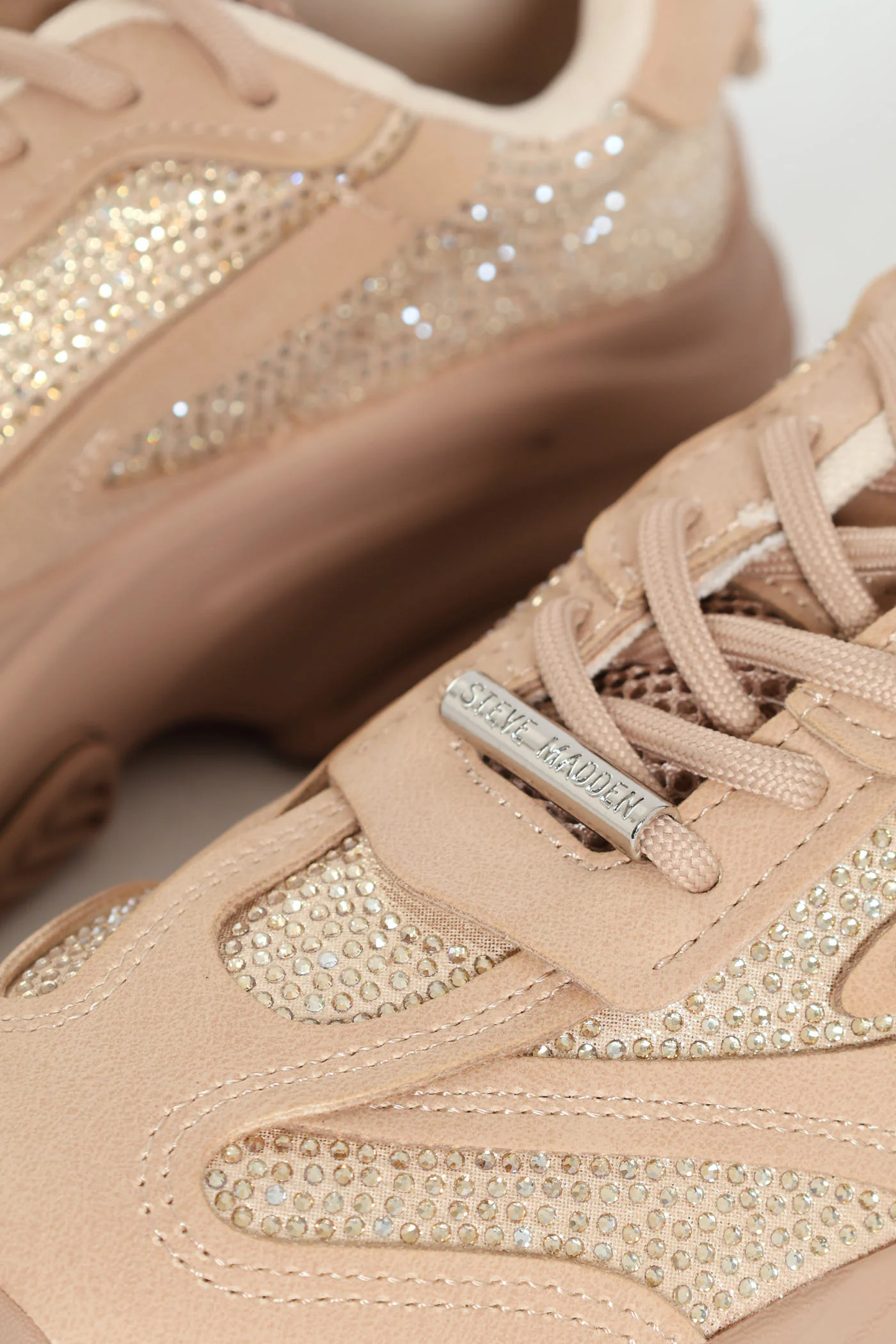Possession Lace Up Chunky Sportie Sneaker - Blush - Image 6
