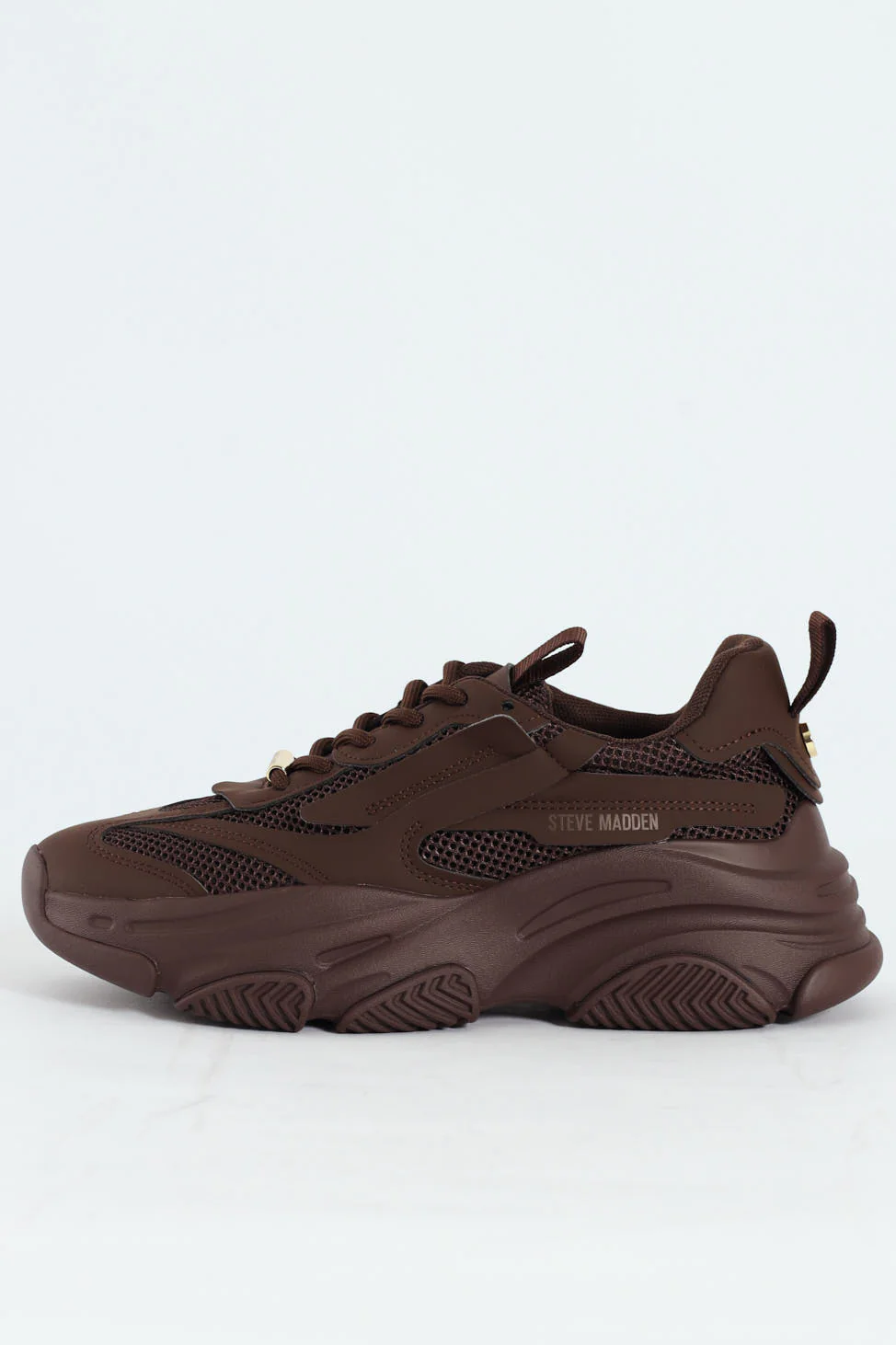 Possession Lace Up Chunky Sportie Sneaker - Chocolate - Image 2