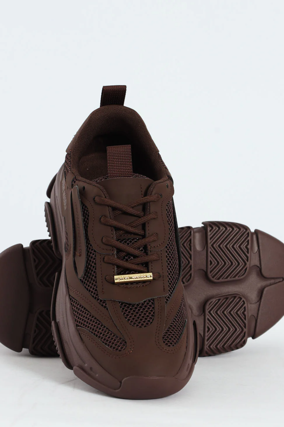 Possession Lace Up Chunky Sportie Sneaker - Chocolate - Image 4