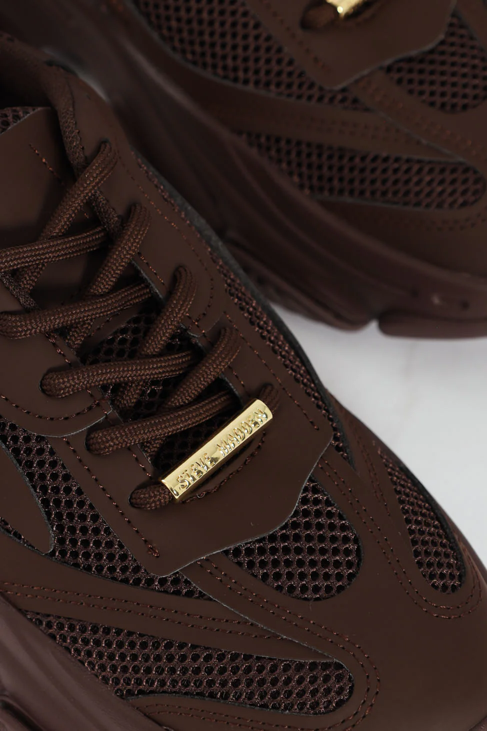 Possession Lace Up Chunky Sportie Sneaker - Chocolate - Image 6