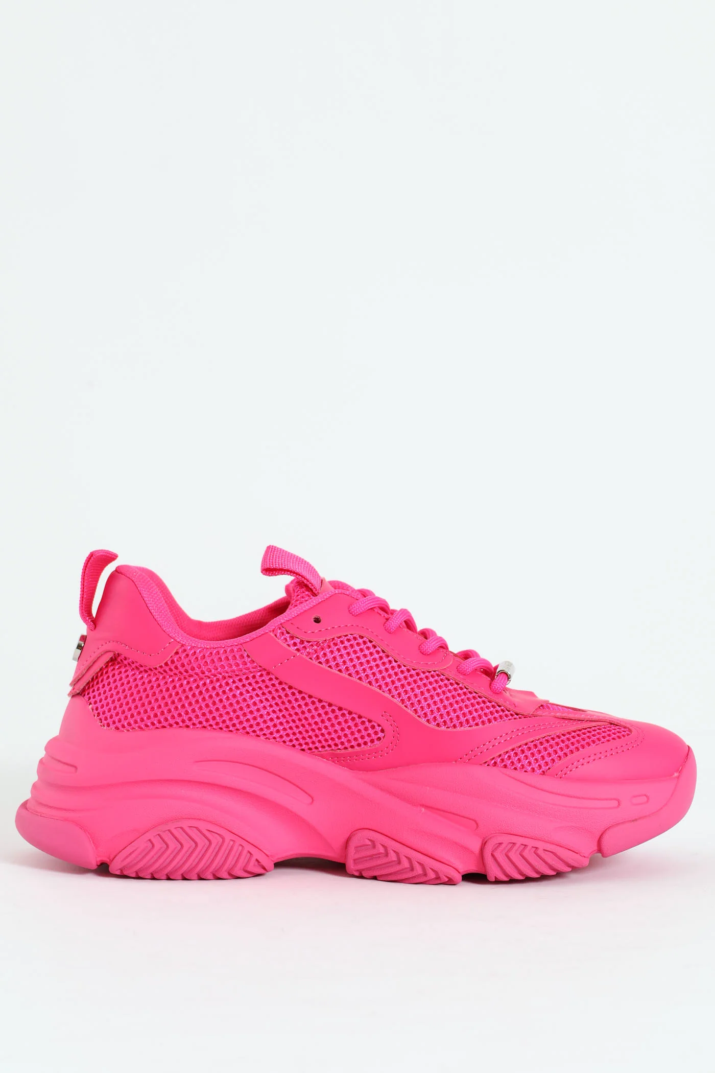 Possession Lace Up Chunky Sportie Sneaker - Fuchsia - Image 3