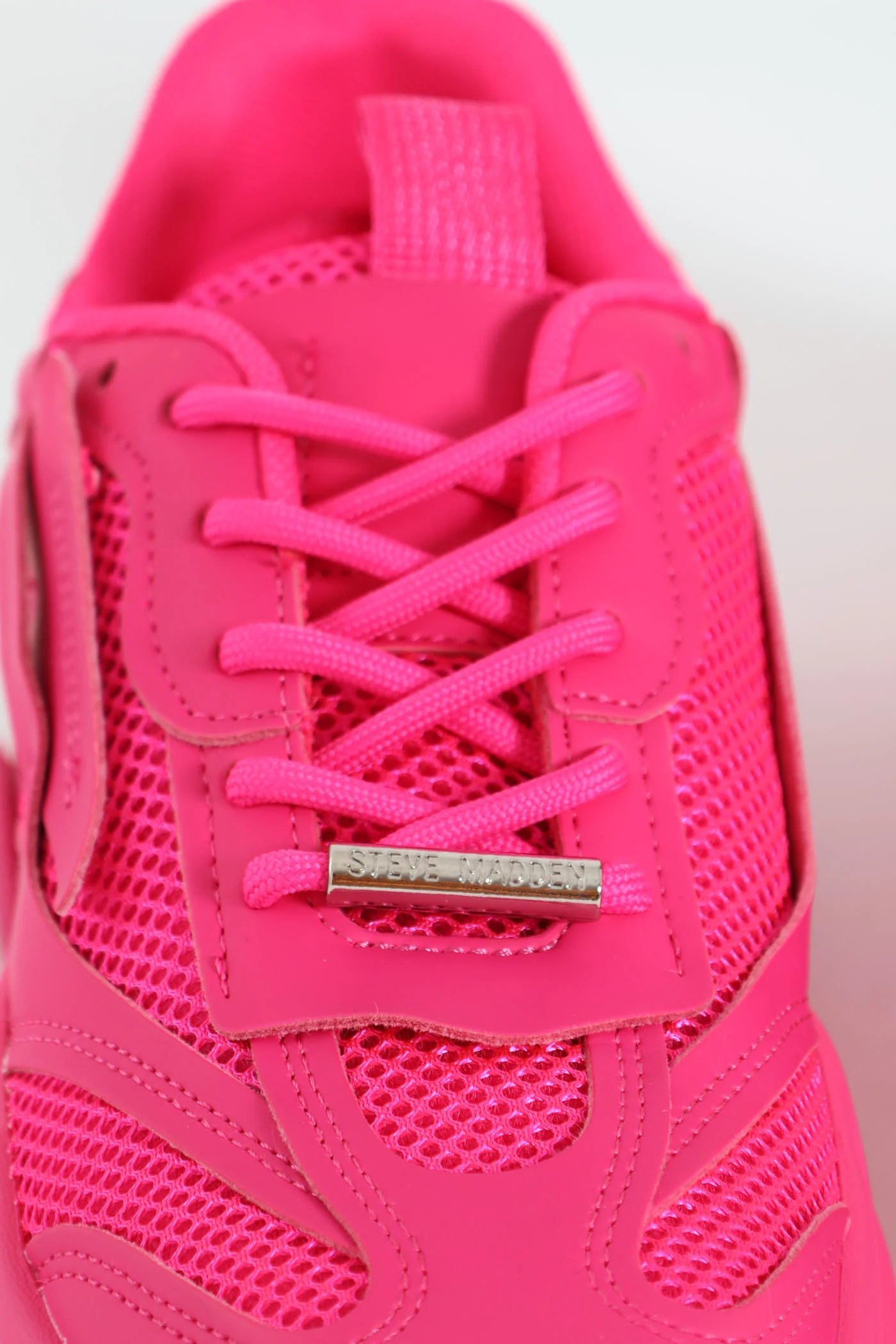 Possession Lace Up Chunky Sportie Sneaker - Fuchsia - Image 5