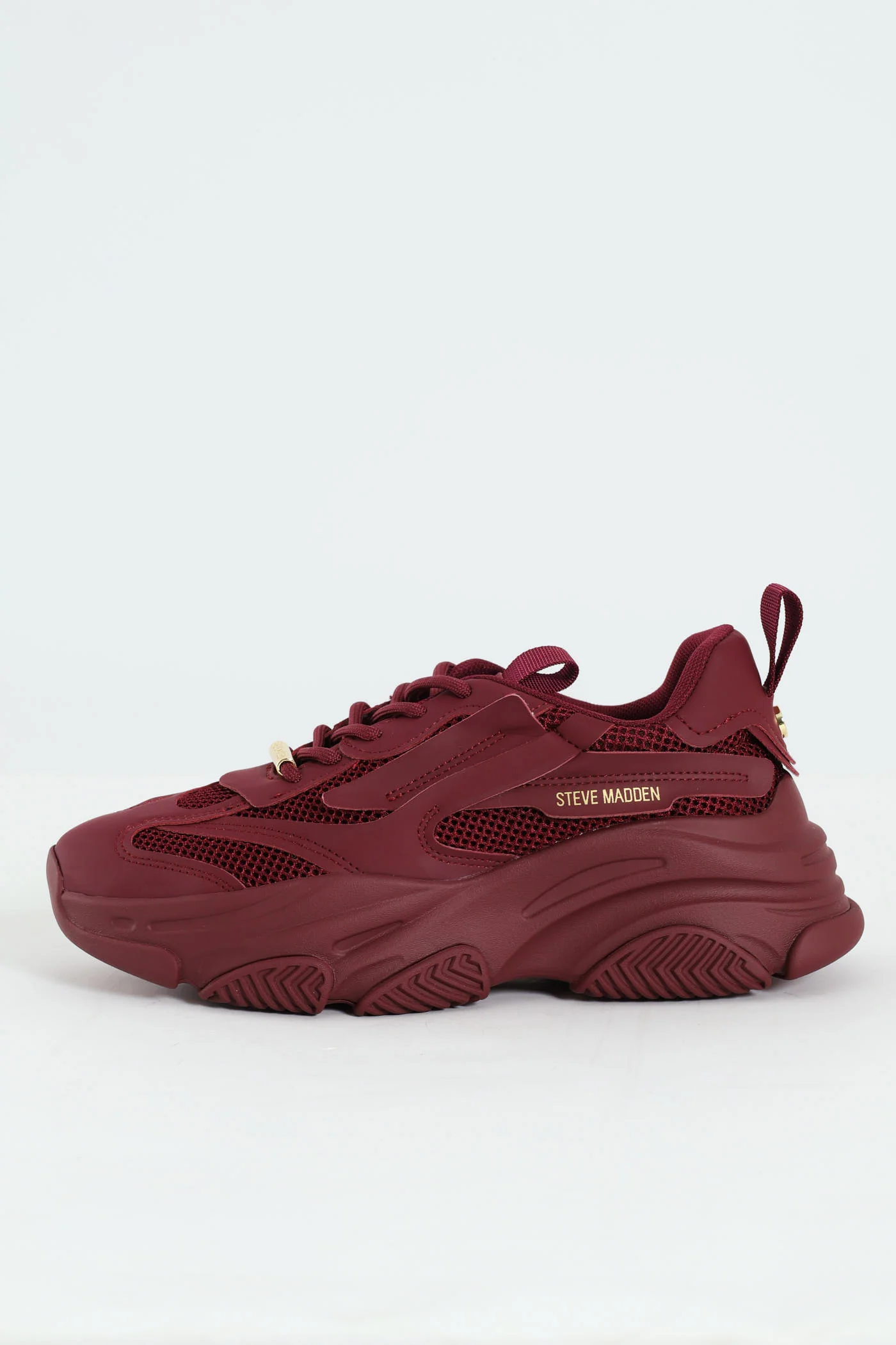 Possession Lace Up Chunky Sportie Sneaker - Wine - Image 4