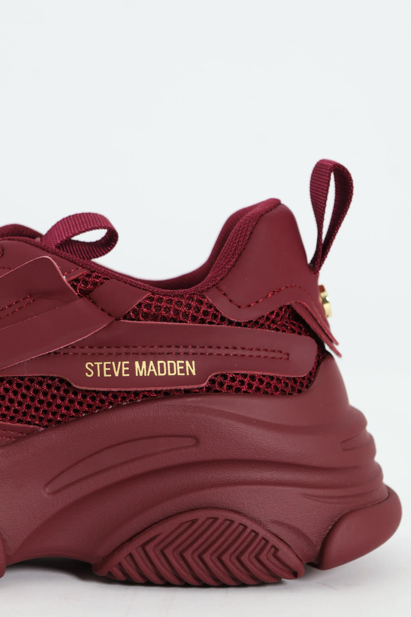 Possession Lace Up Chunky Sportie Sneaker - Wine - Image 6