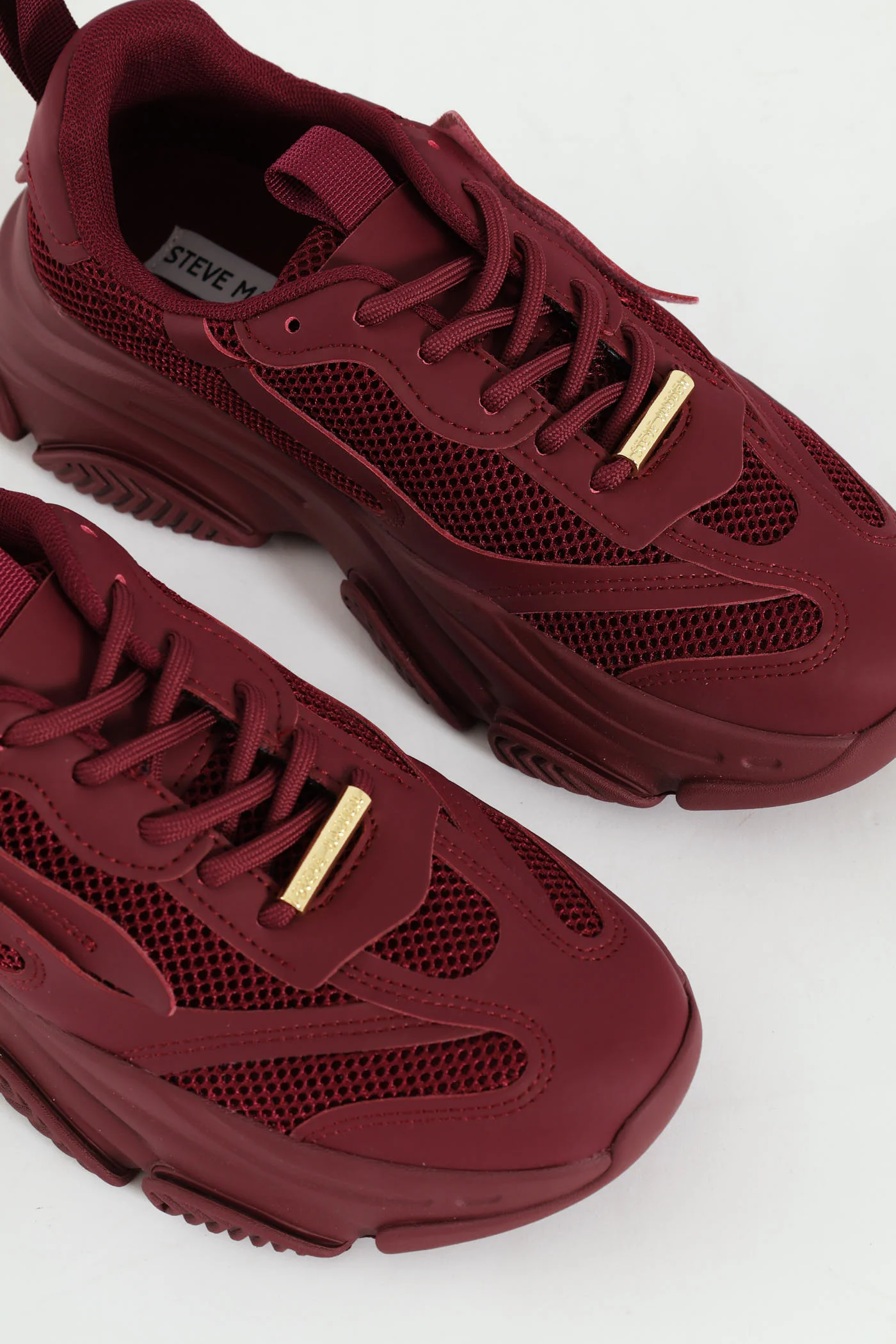 Possession Lace Up Chunky Sportie Sneaker - Wine - Image 7