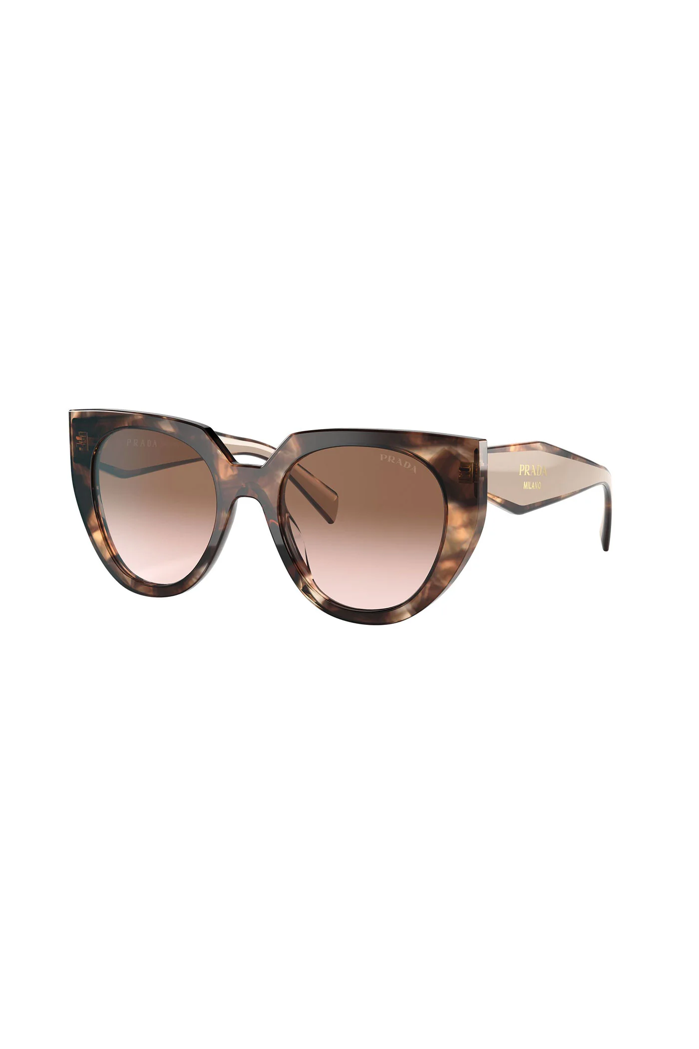 Rounded Frame Sunglasses - Tortoise Shell - Image 3