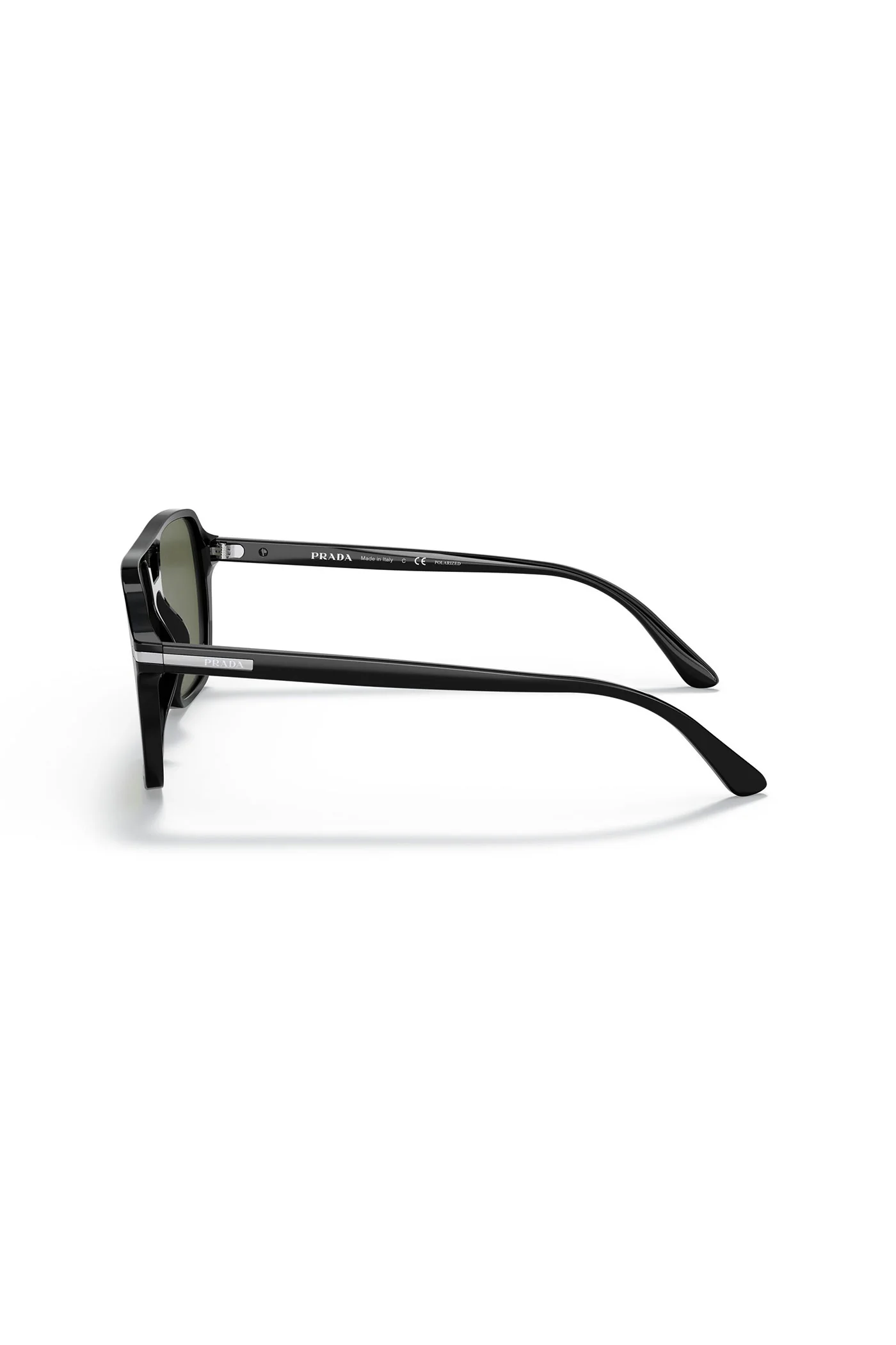 Square Frame Green Lens Sunglasses - Black - Image 2