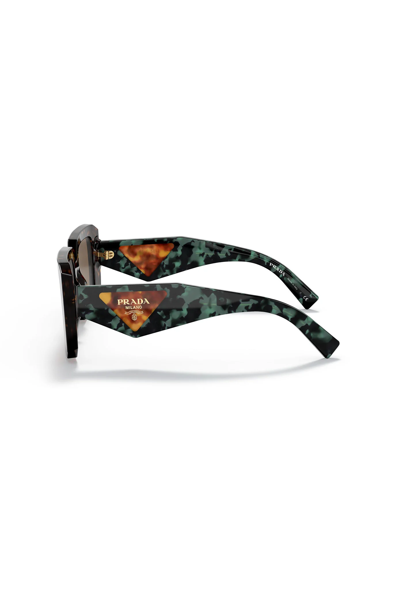 Large Framed Square Sunglasses - Tortoise Shell - Image 2