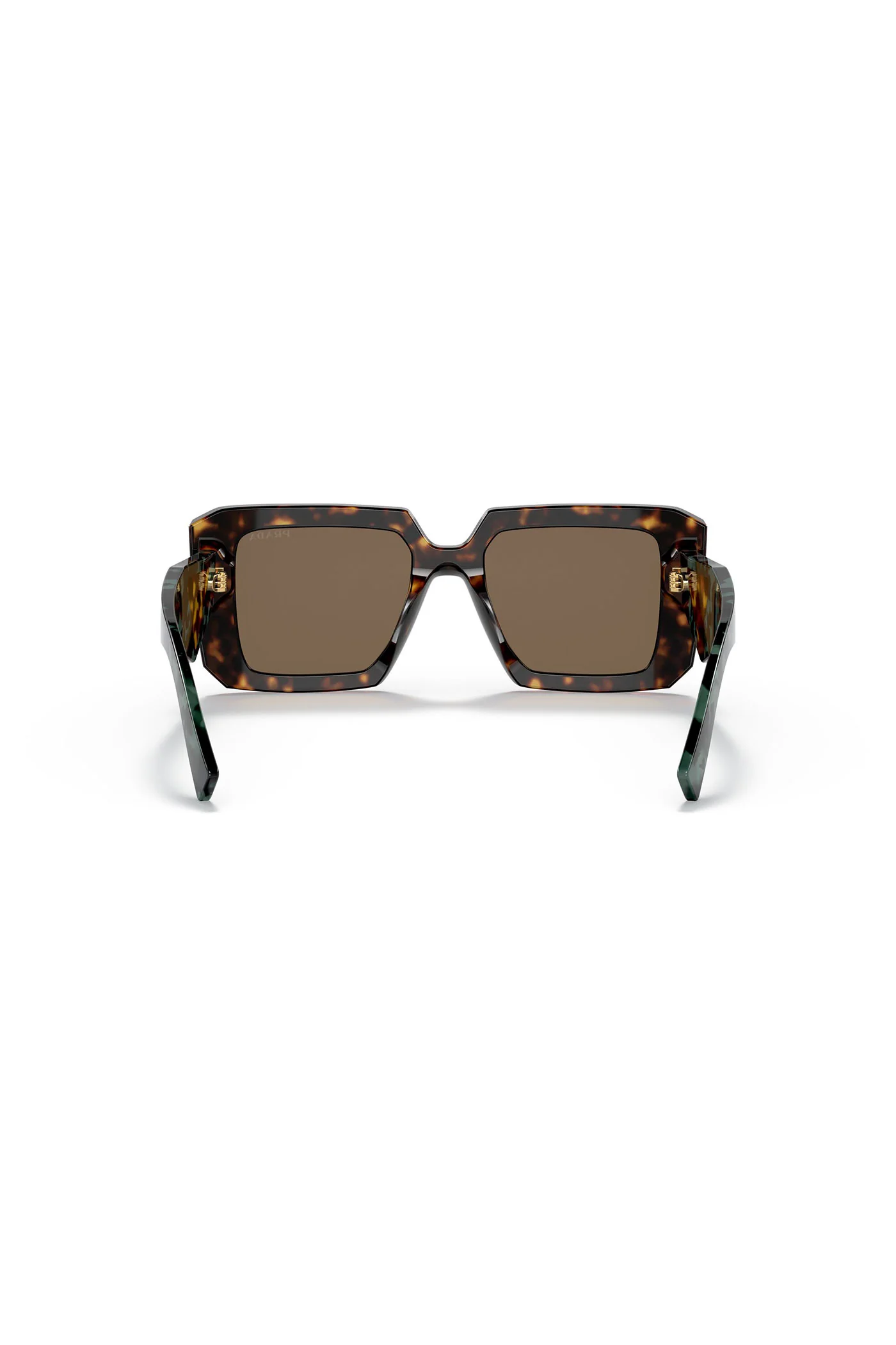 Large Framed Square Sunglasses - Tortoise Shell - Image 4