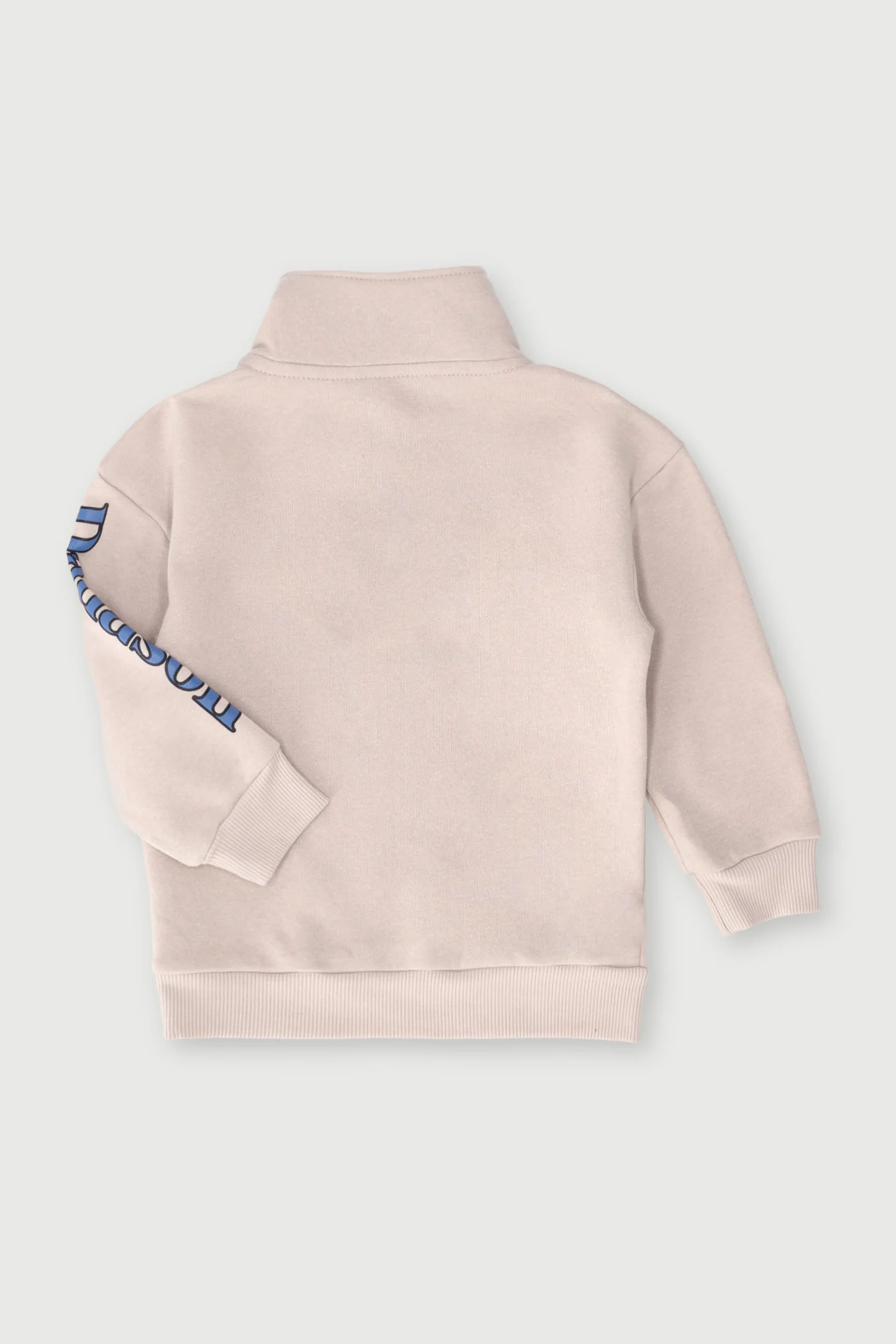 Pre-Boys Danasoli Quarter Zip Crew Top - Stone - Image 2