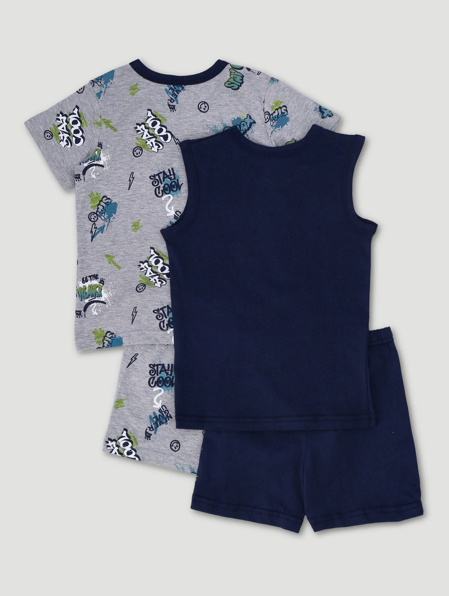 Pre-Boys 2 Pack Be The Dreamer Sleep Set - Navy - Image 2