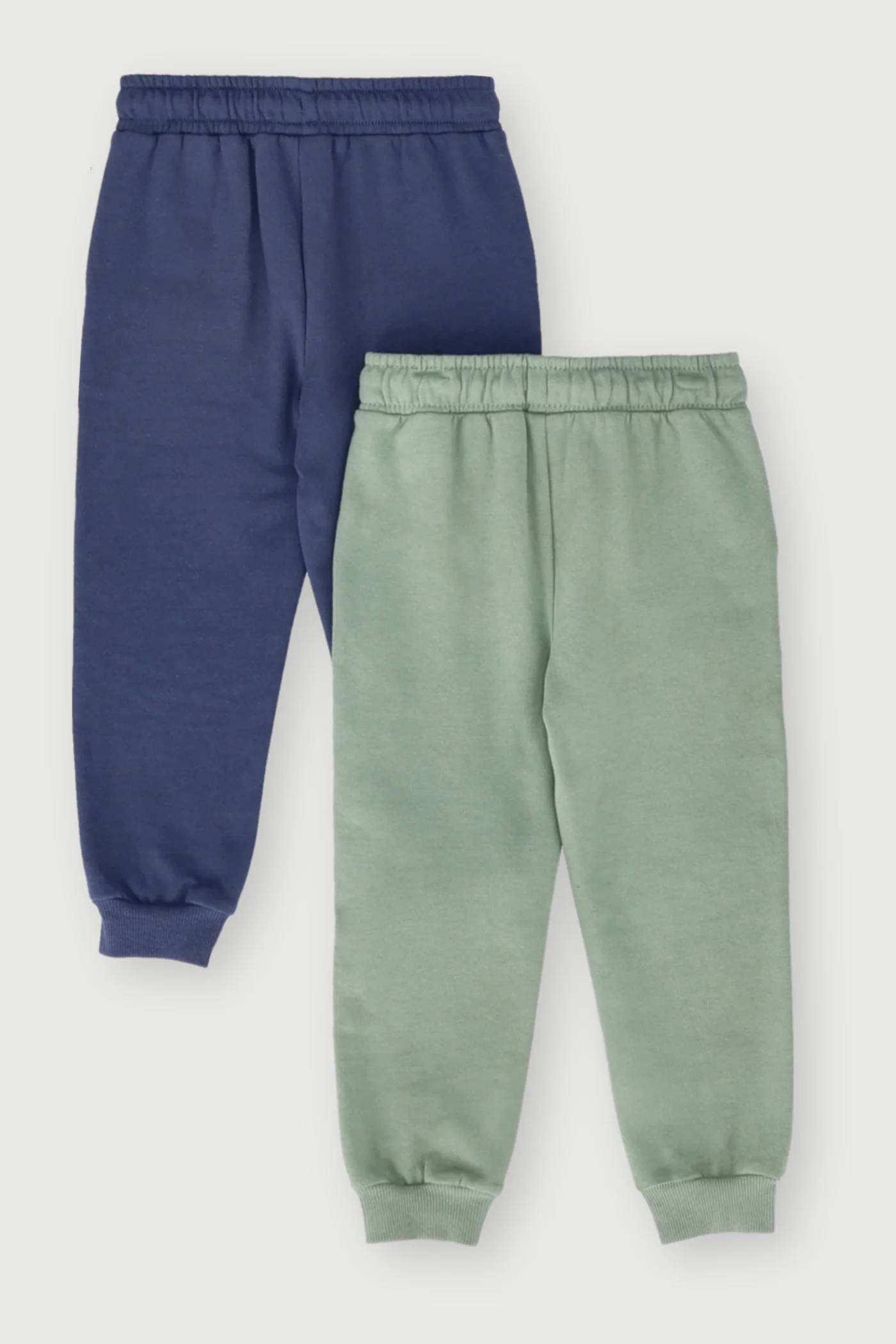 Pre-Boys 2 Pack Fleece Jogger - Green/Navy - Image 2