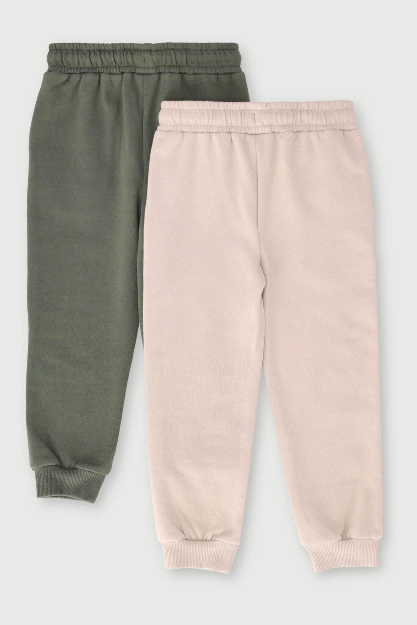 Pre-Boys 2 Pack Fleece Jogger - Olive/Granite - Image 2