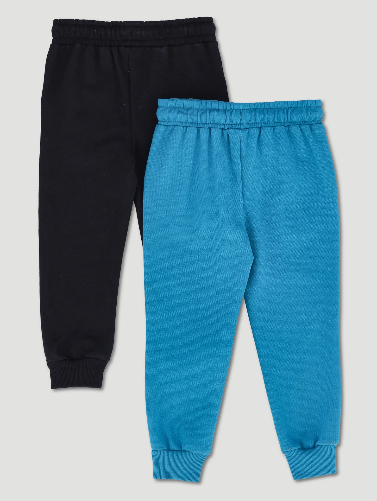 Pre-Boys 2 Pack Fleece Jogger - Teal/Black - Image 2