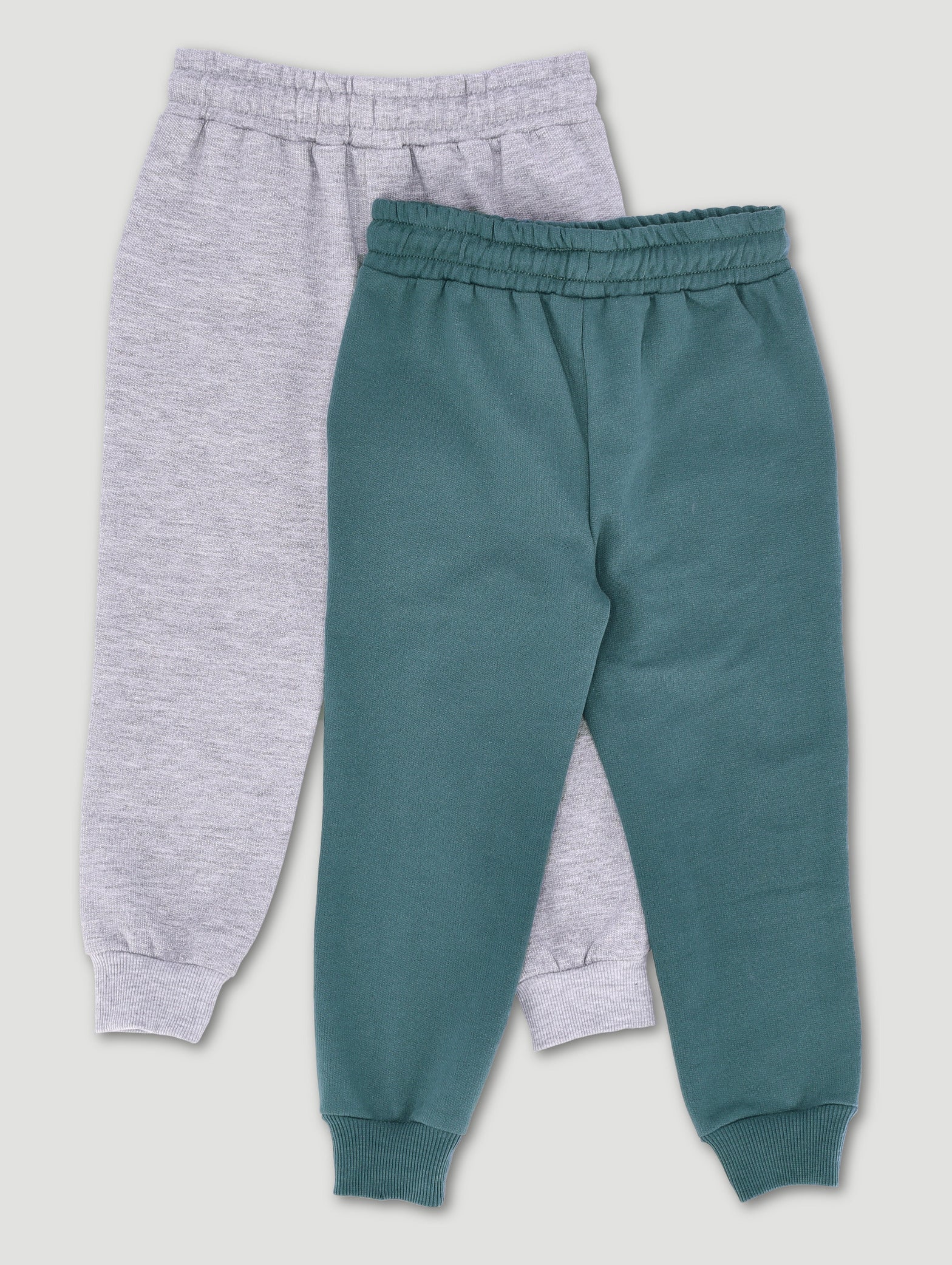 Pre-Boys 2 Pack Fleece Jogger - Teal/Grey - Image 2